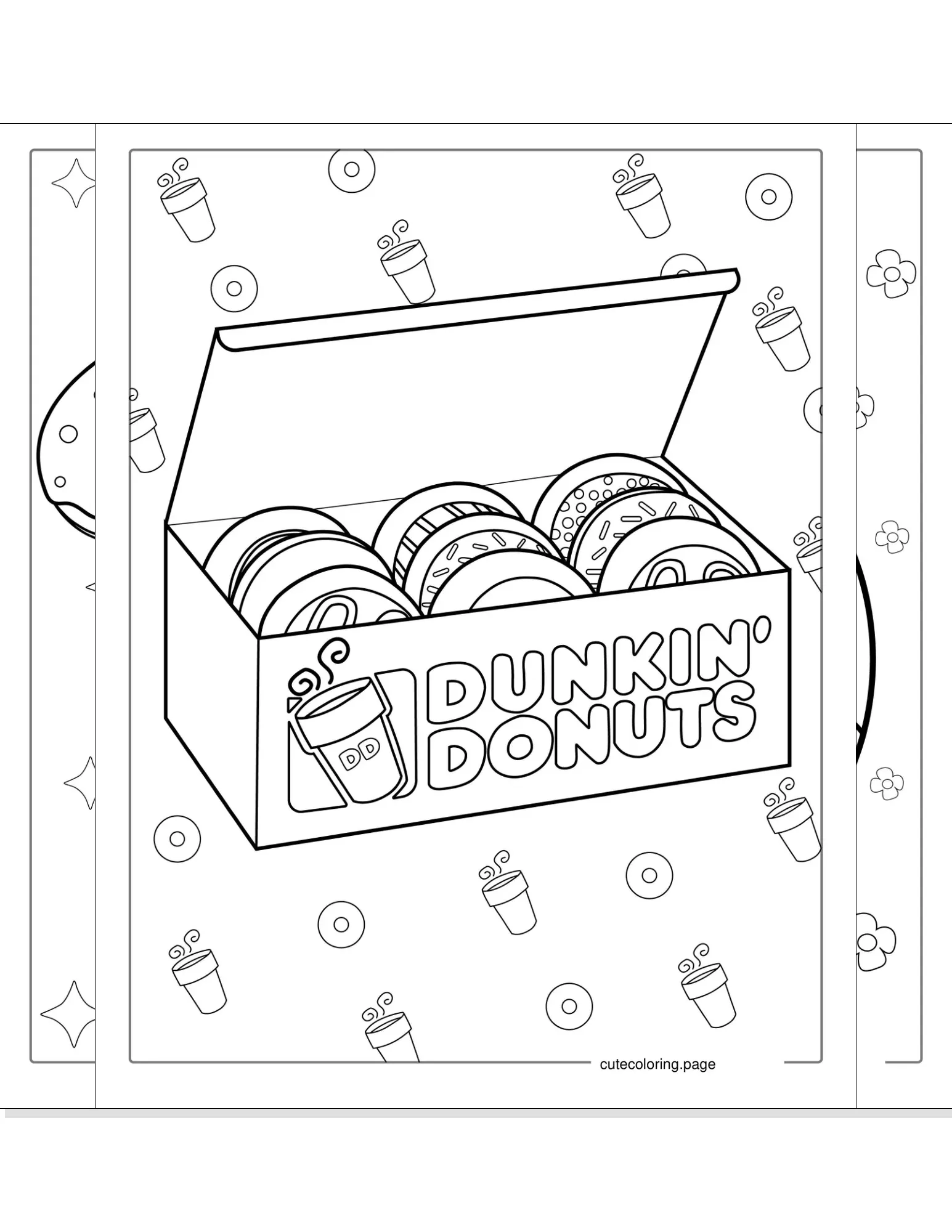 donut coloring pages