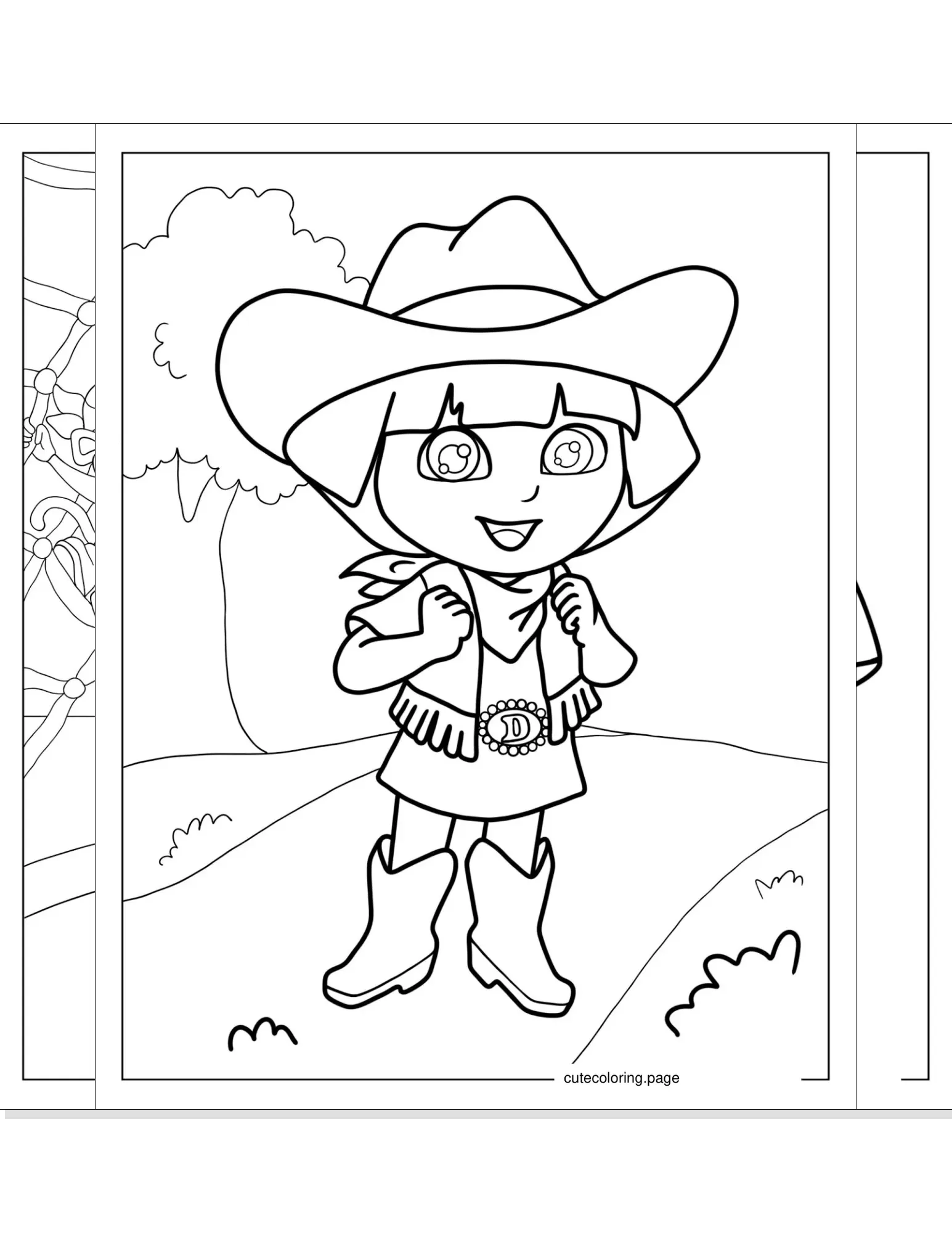 dora the explorer coloring pages