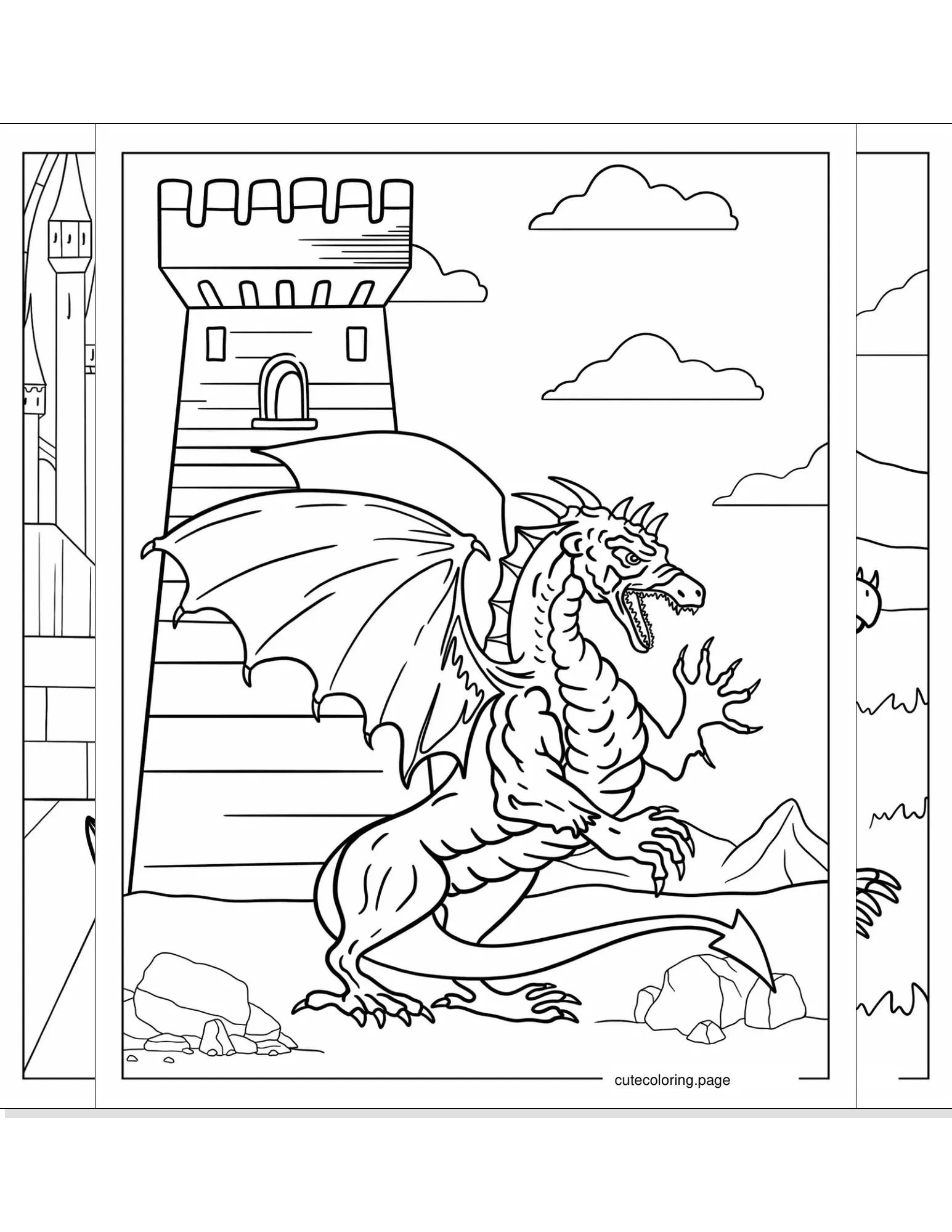 dragon coloring pages