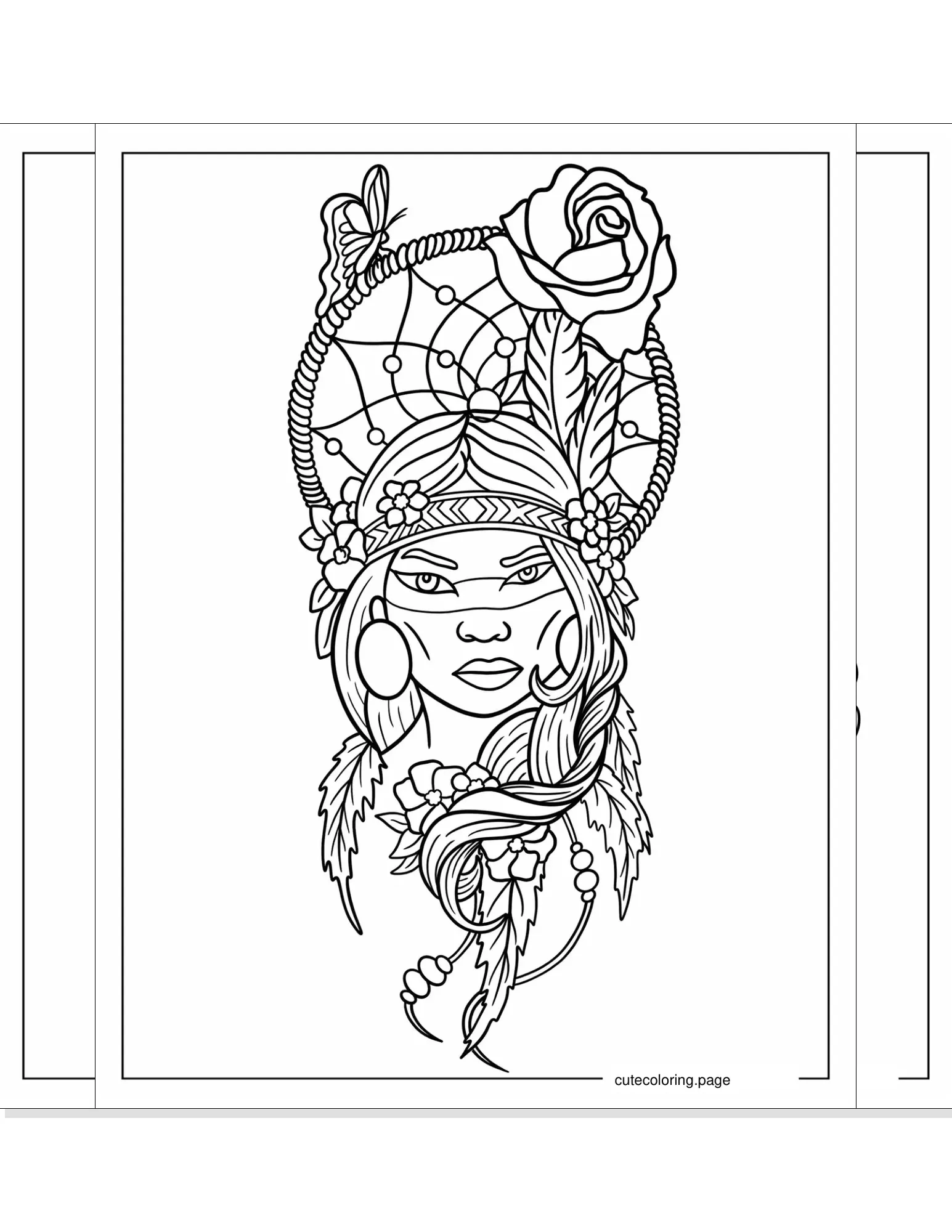 dreamcatcher coloring pages