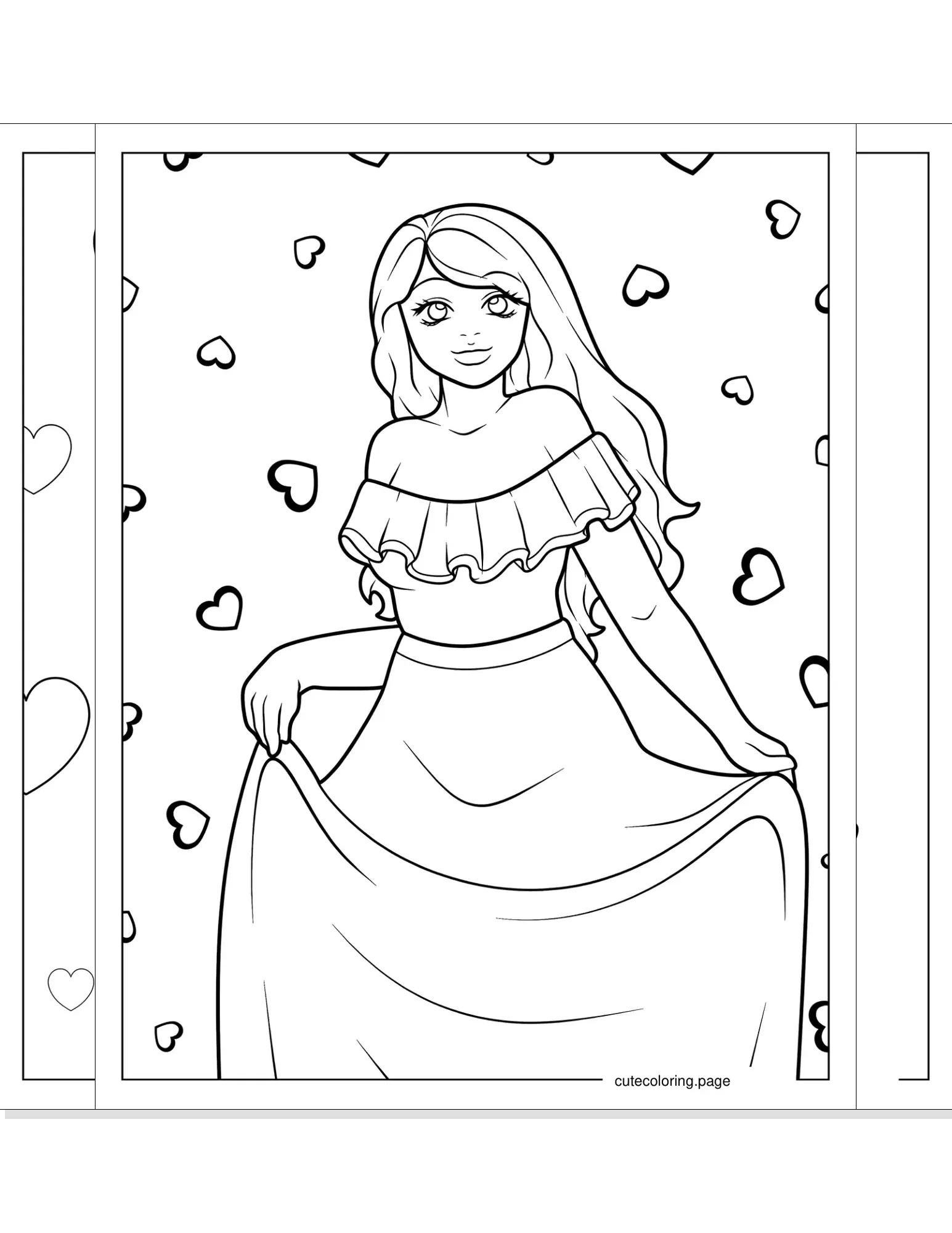 dress coloring pages