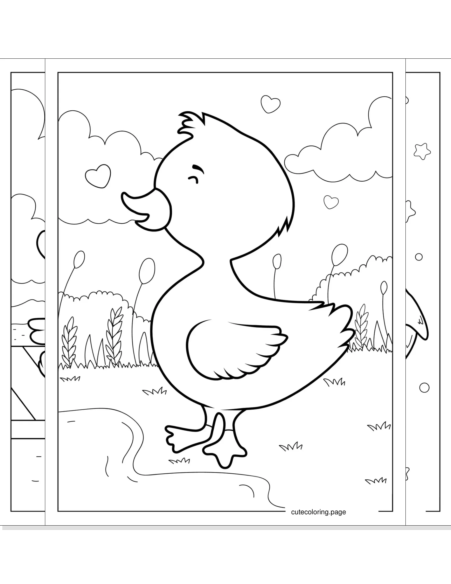 duck coloring pages