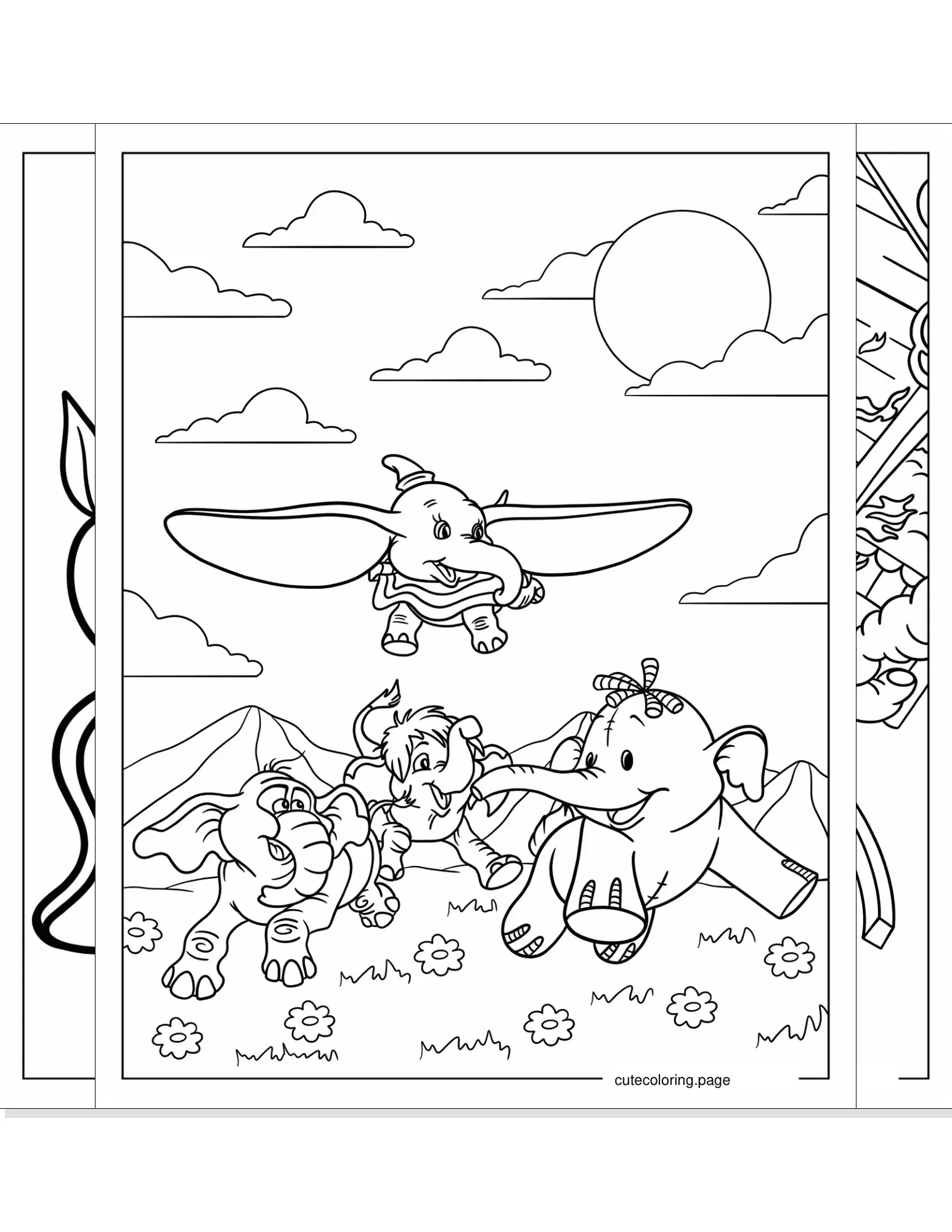 dumbo coloring pages