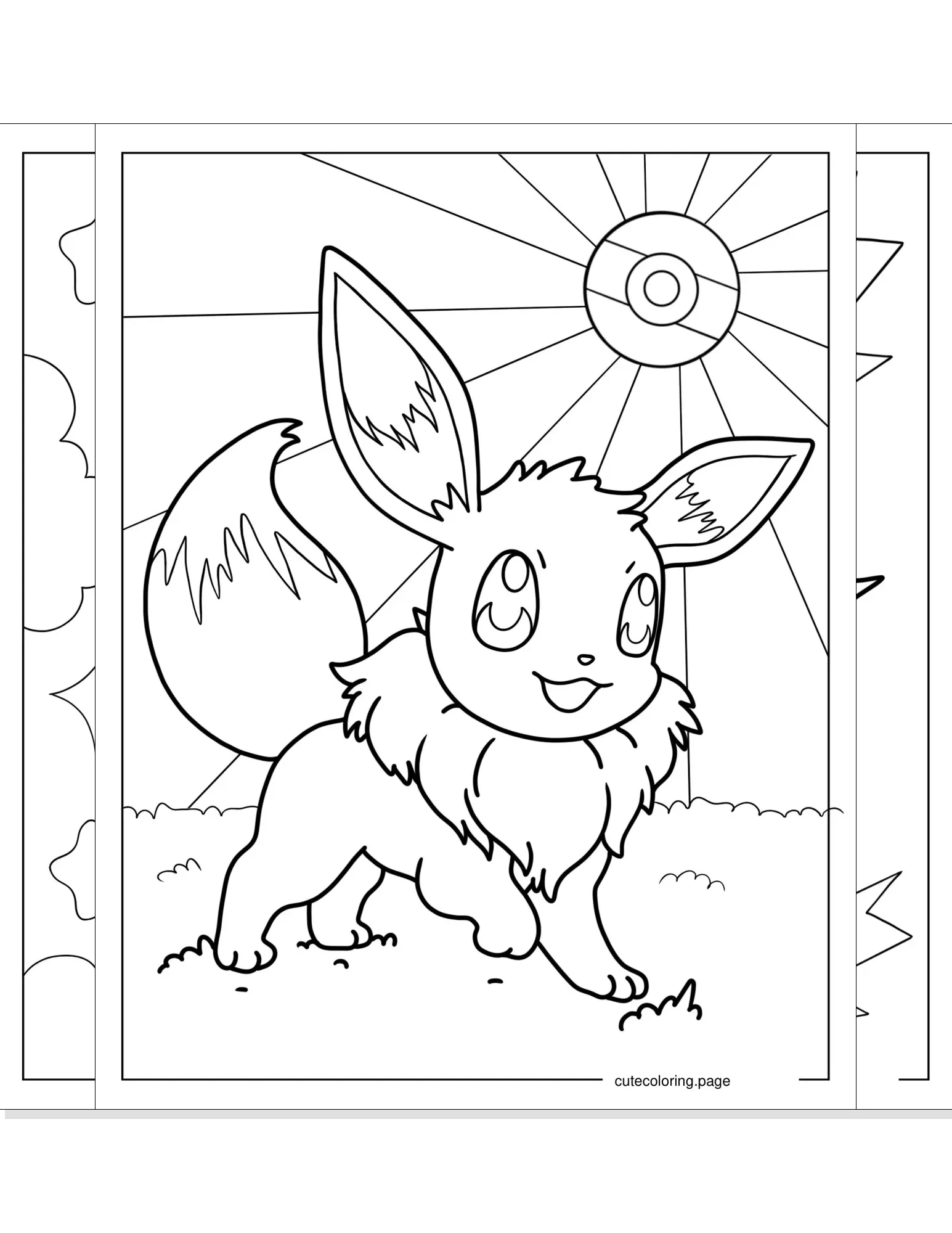 eevee coloring pages