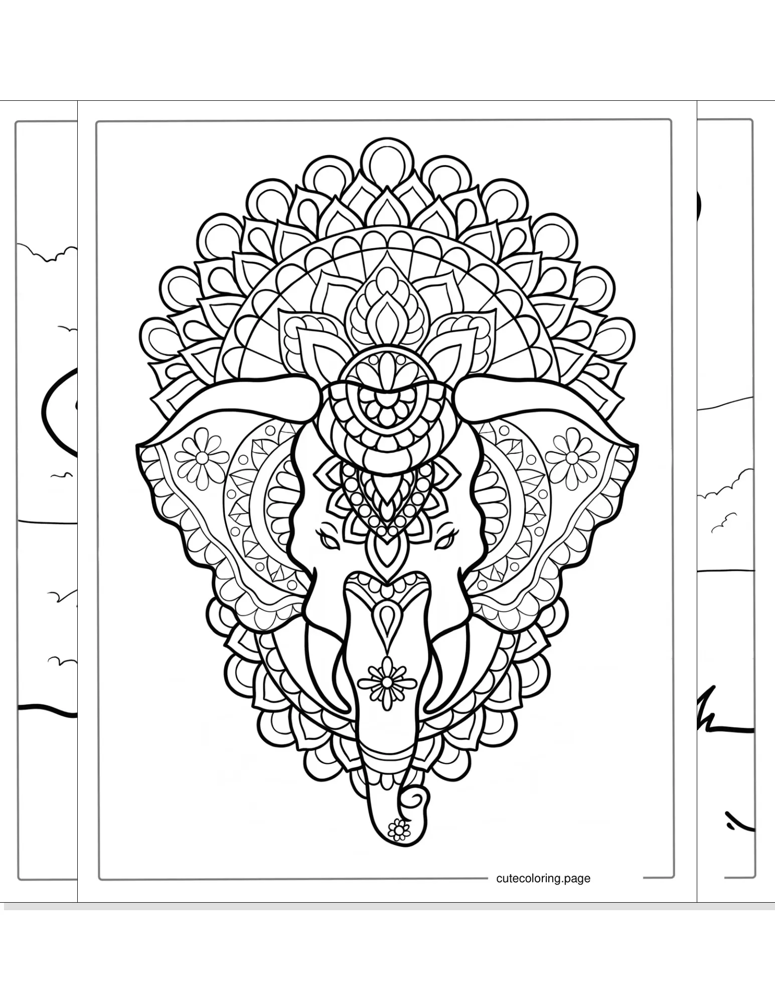 elephant coloring pages