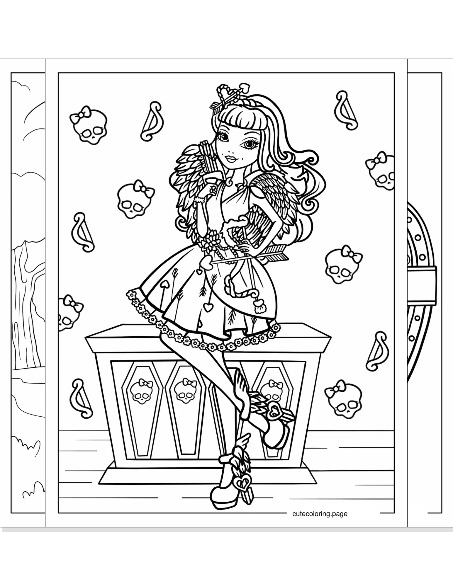 ever after high coloring pages