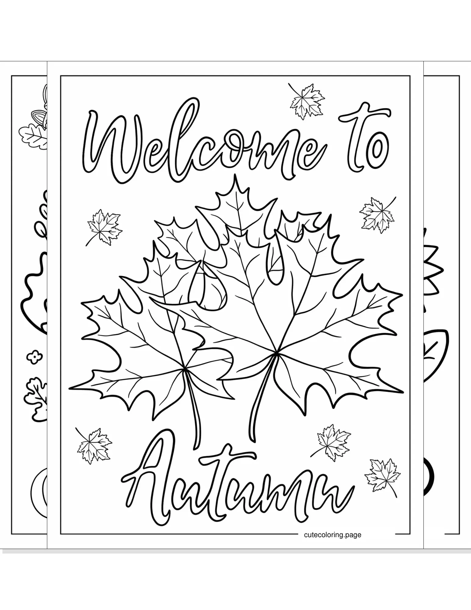 fall coloring pages