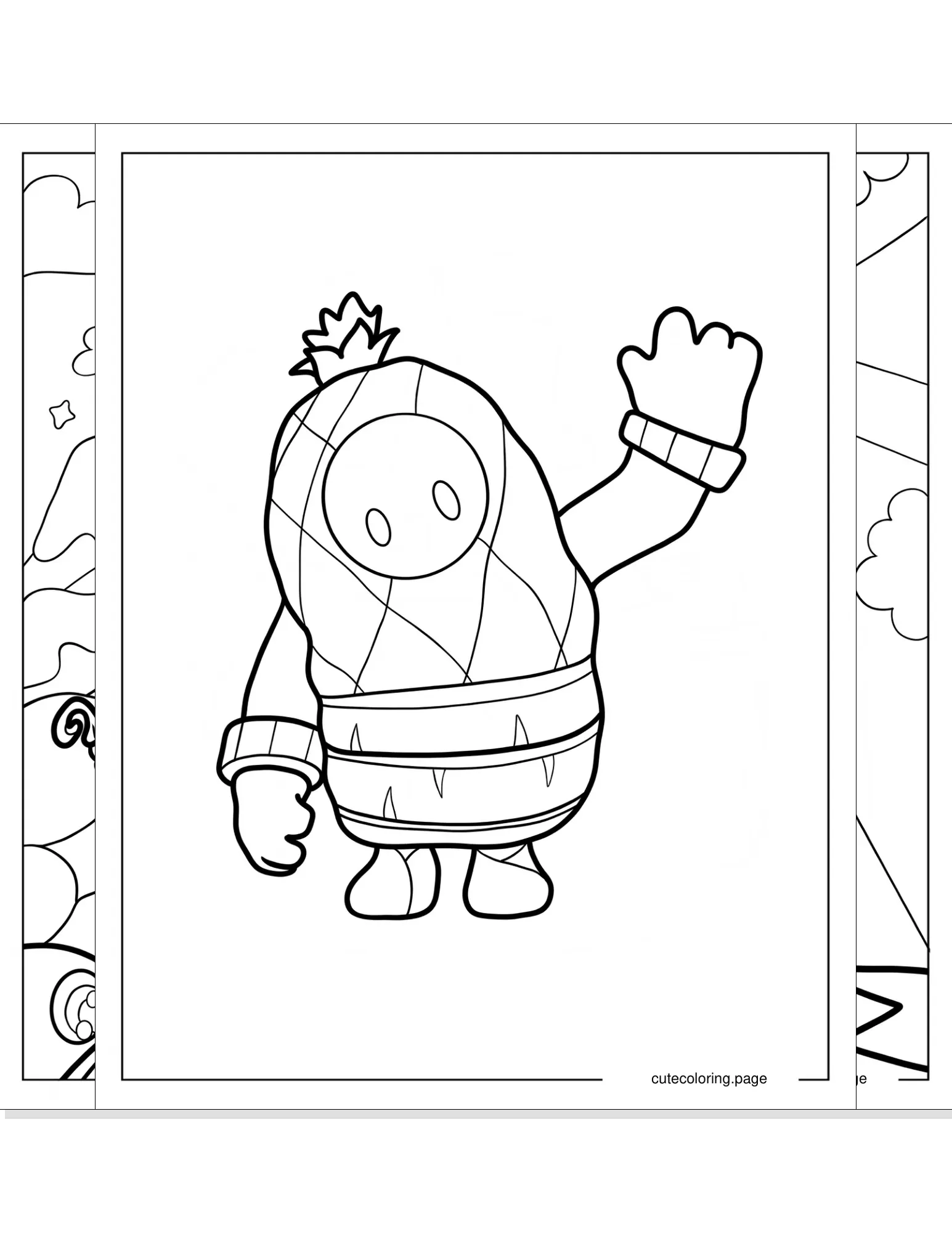 fall guys coloring pages