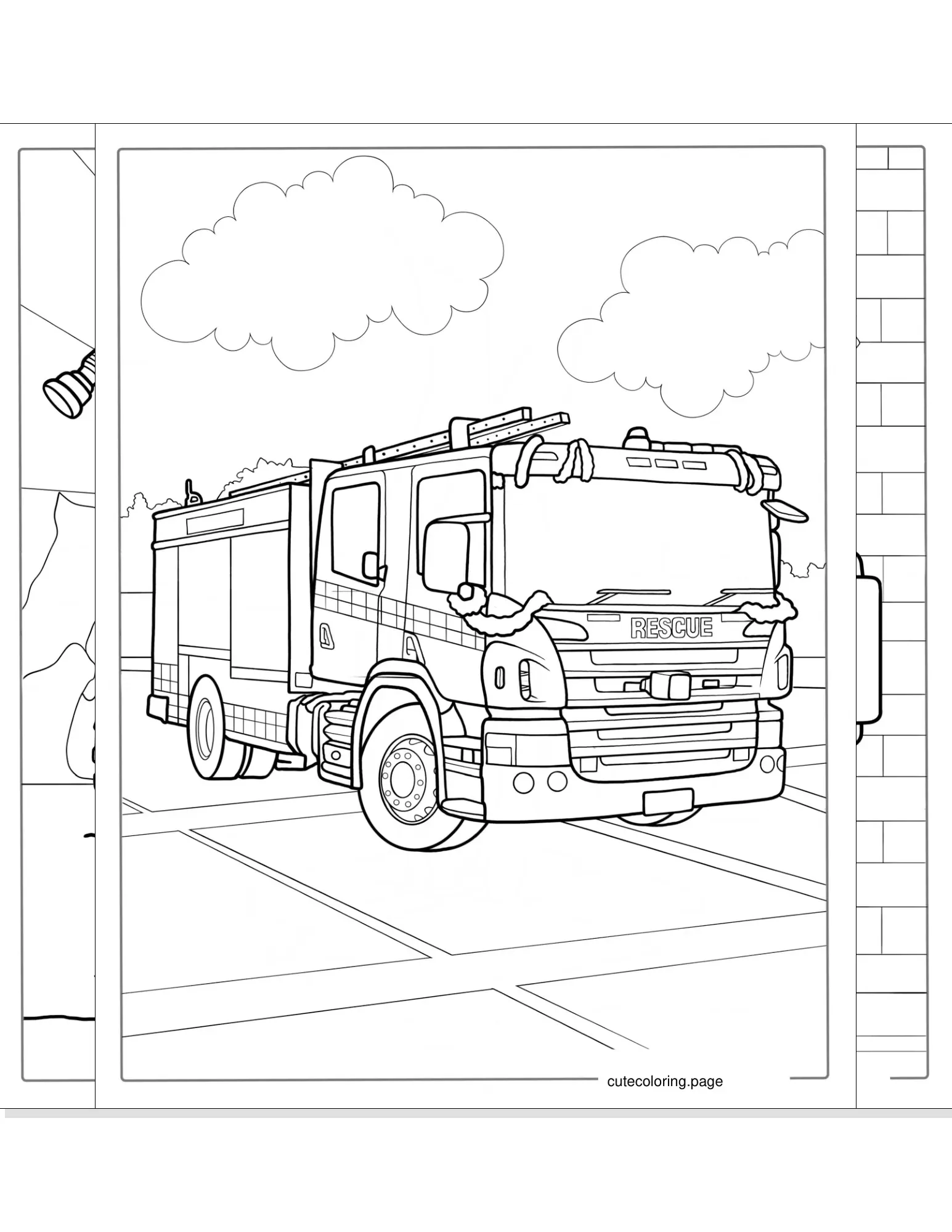 fire truck coloring pages