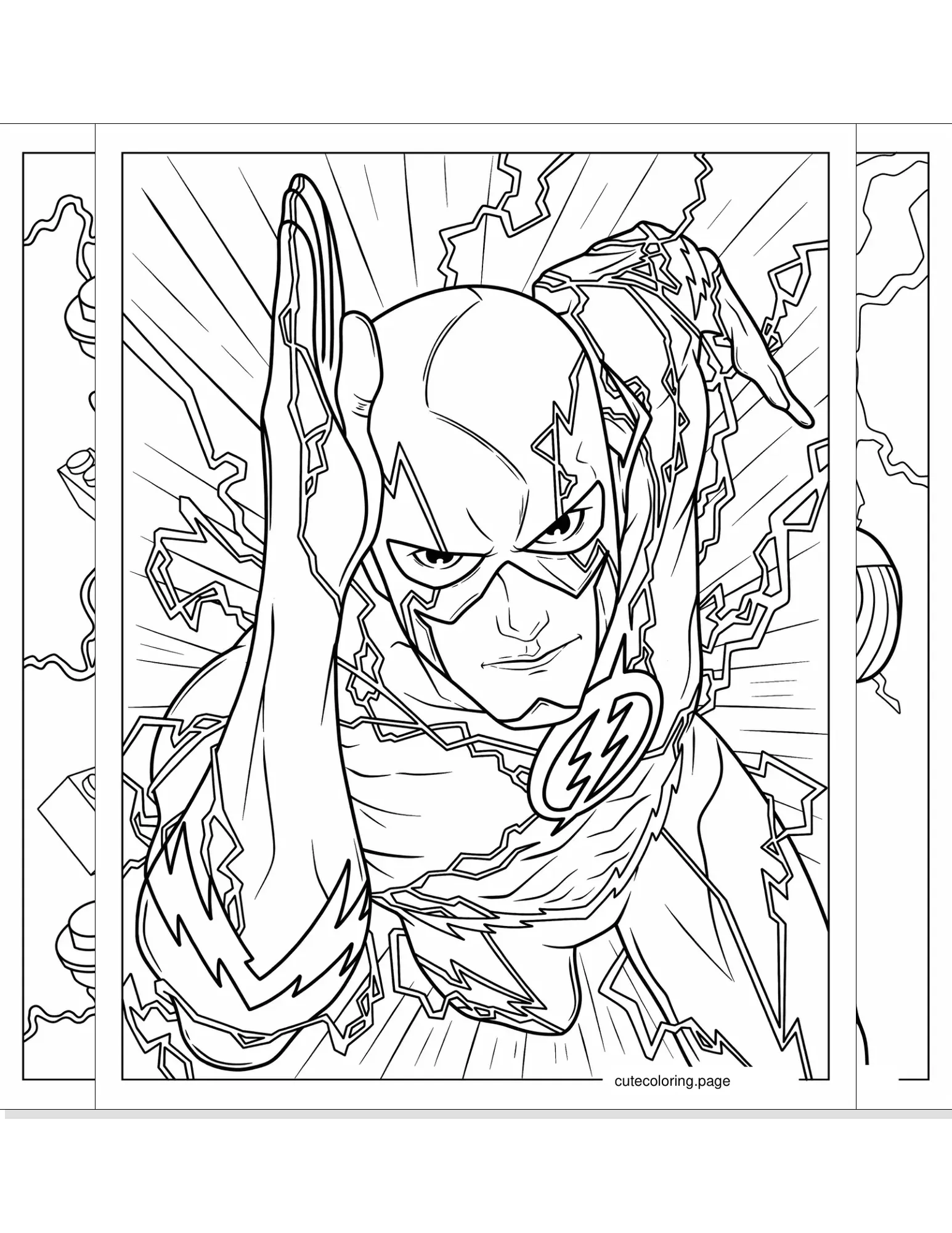 flash coloring pages