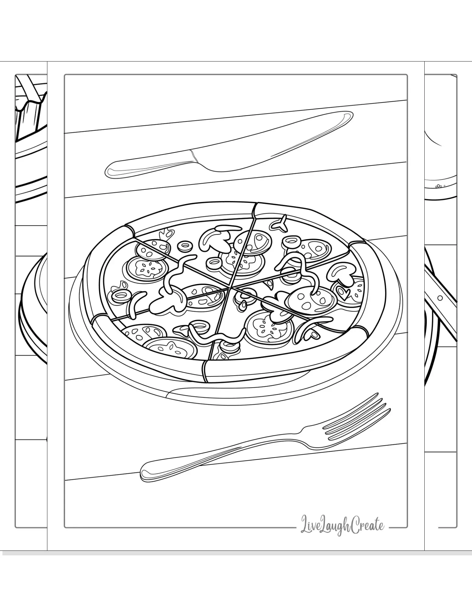 food coloring pages