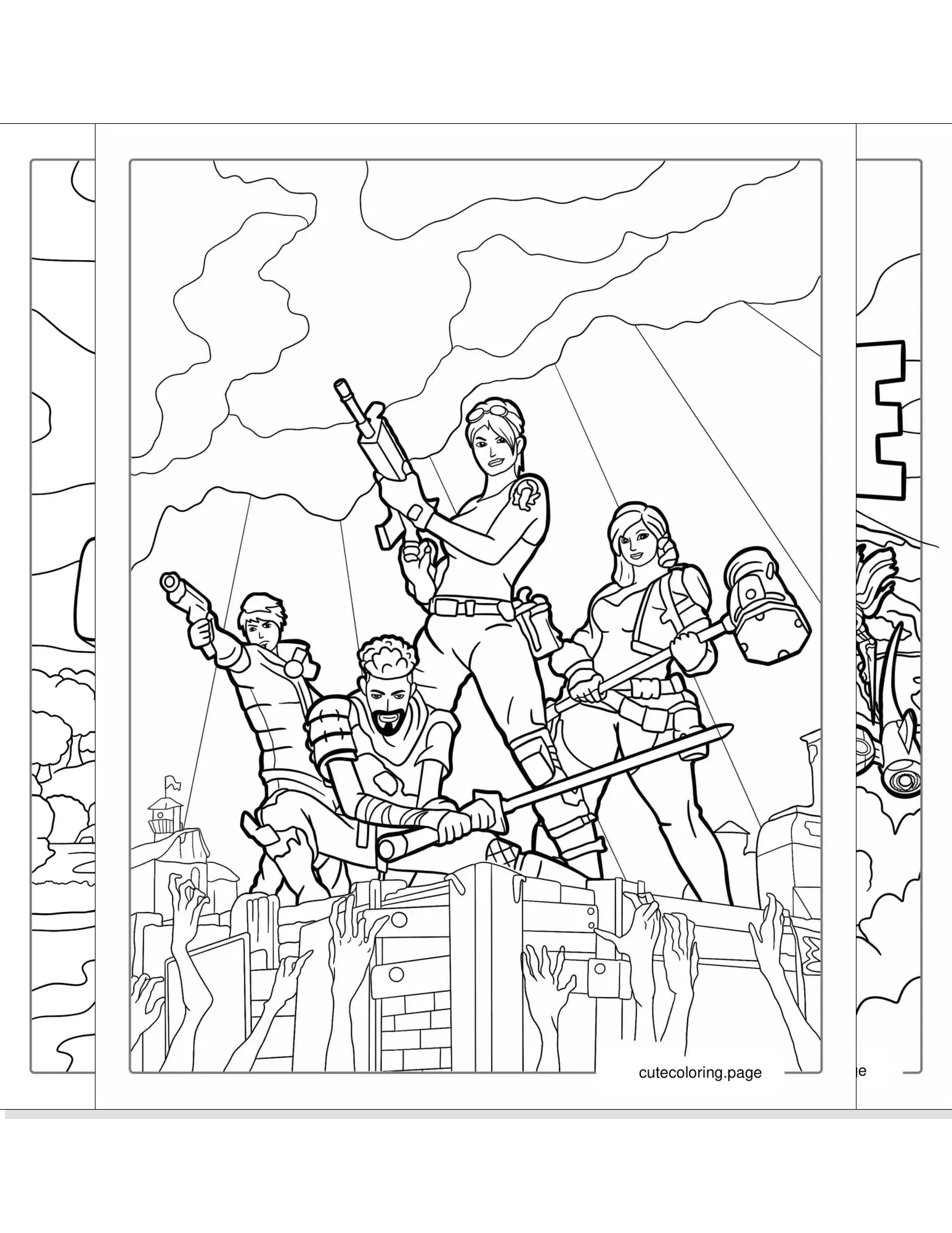 fortnite coloring pages