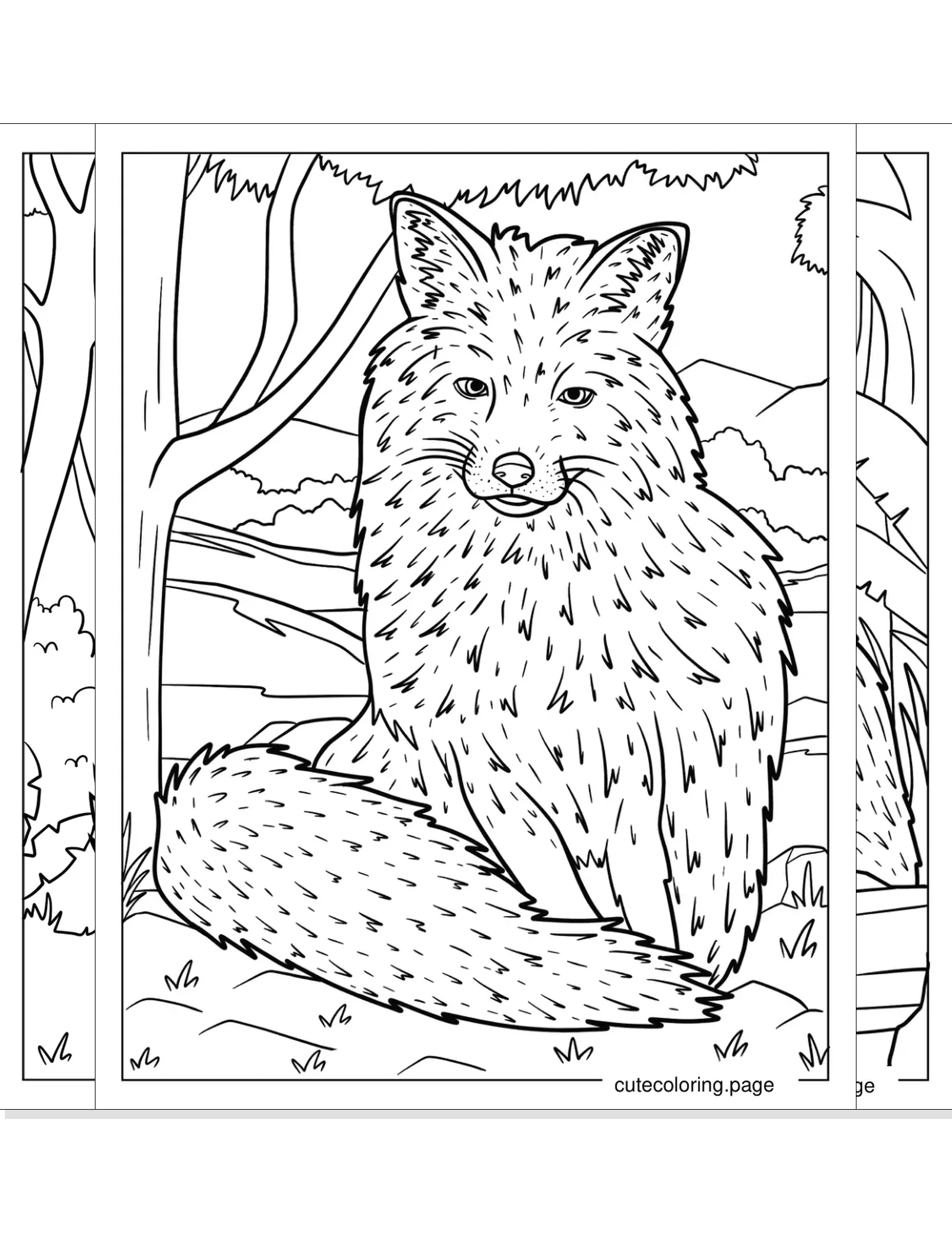 fox coloring pages