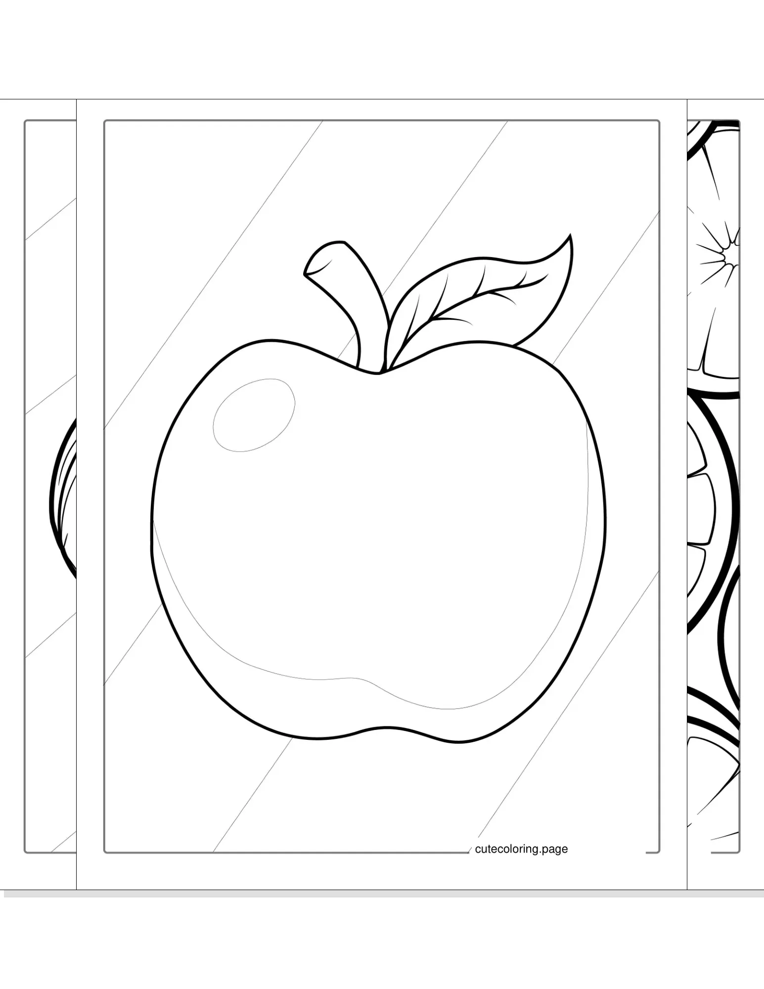 fruit coloring pages