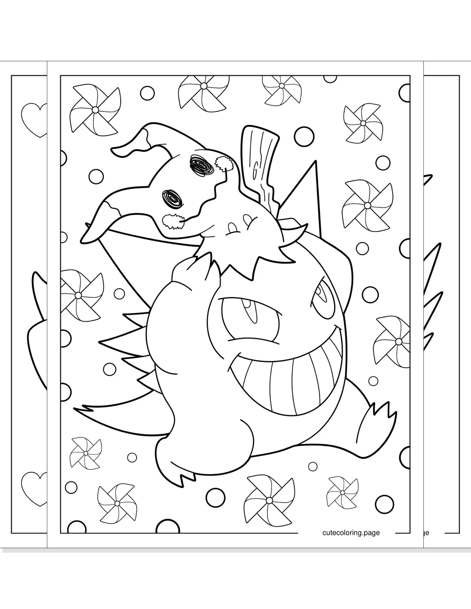 gengar coloring pages