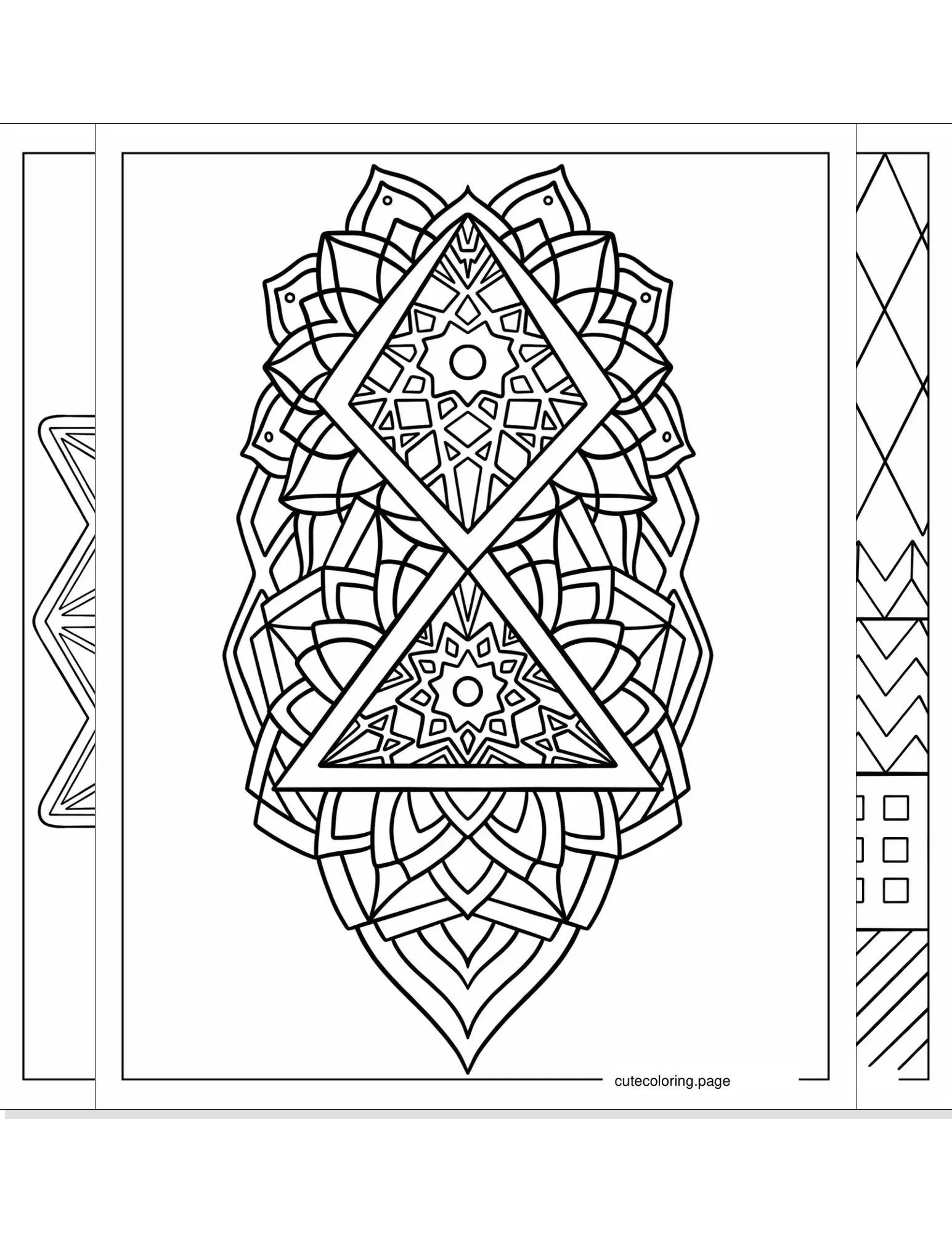 geometric coloring pages