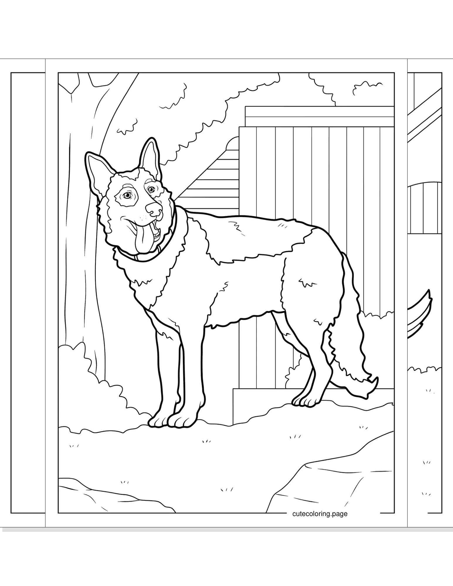 german shepherd coloring pages