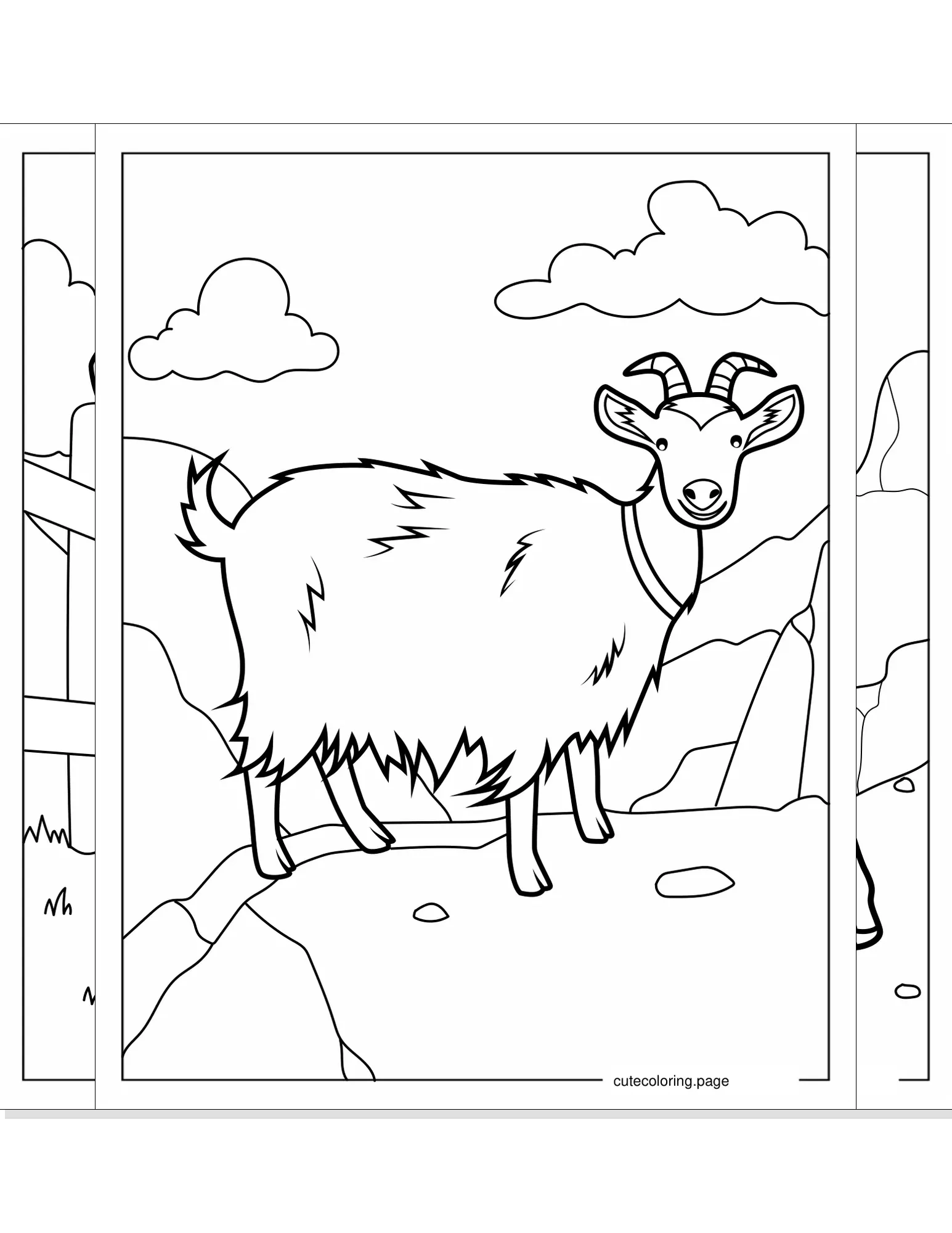 goat coloring pages