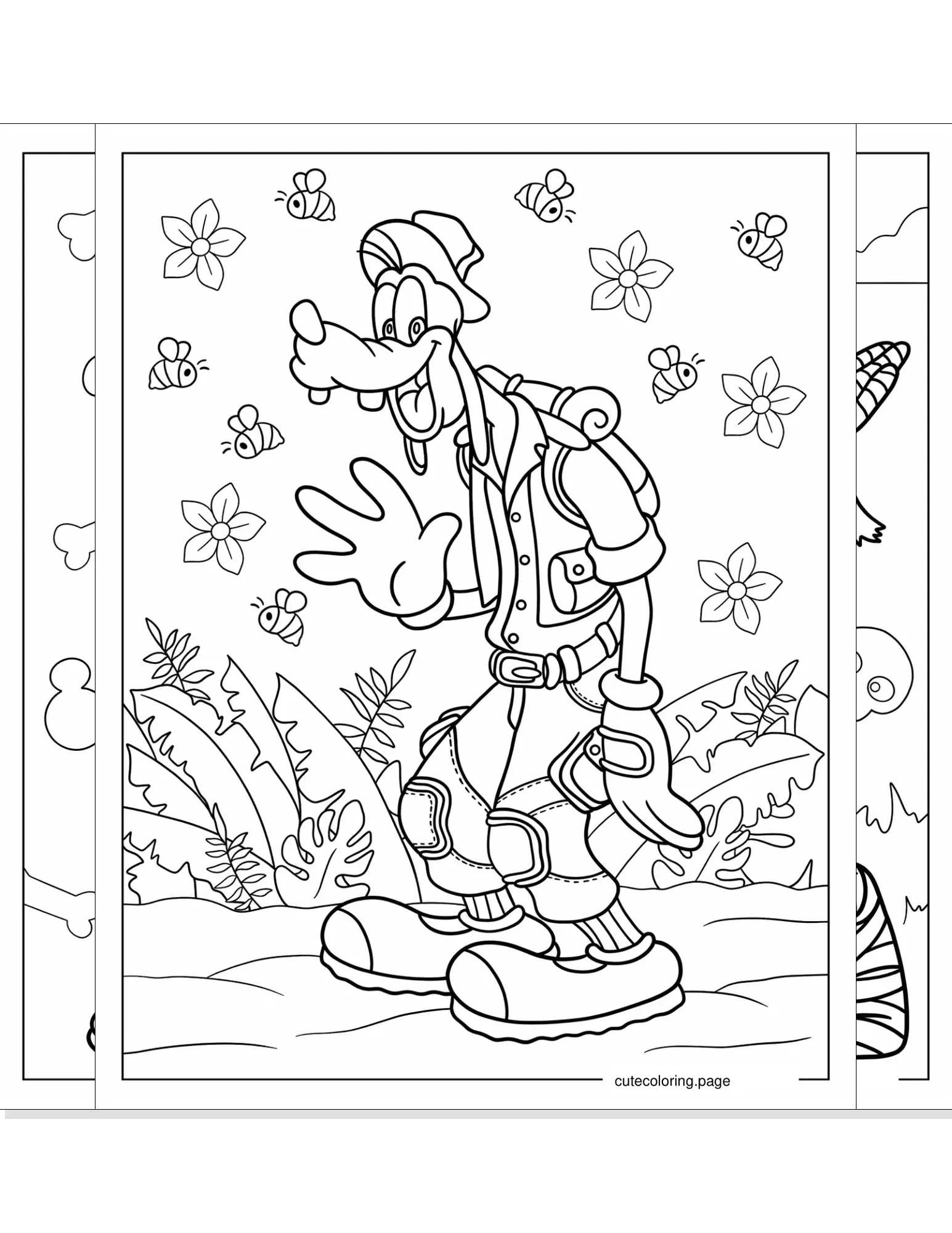 goofy coloring pages