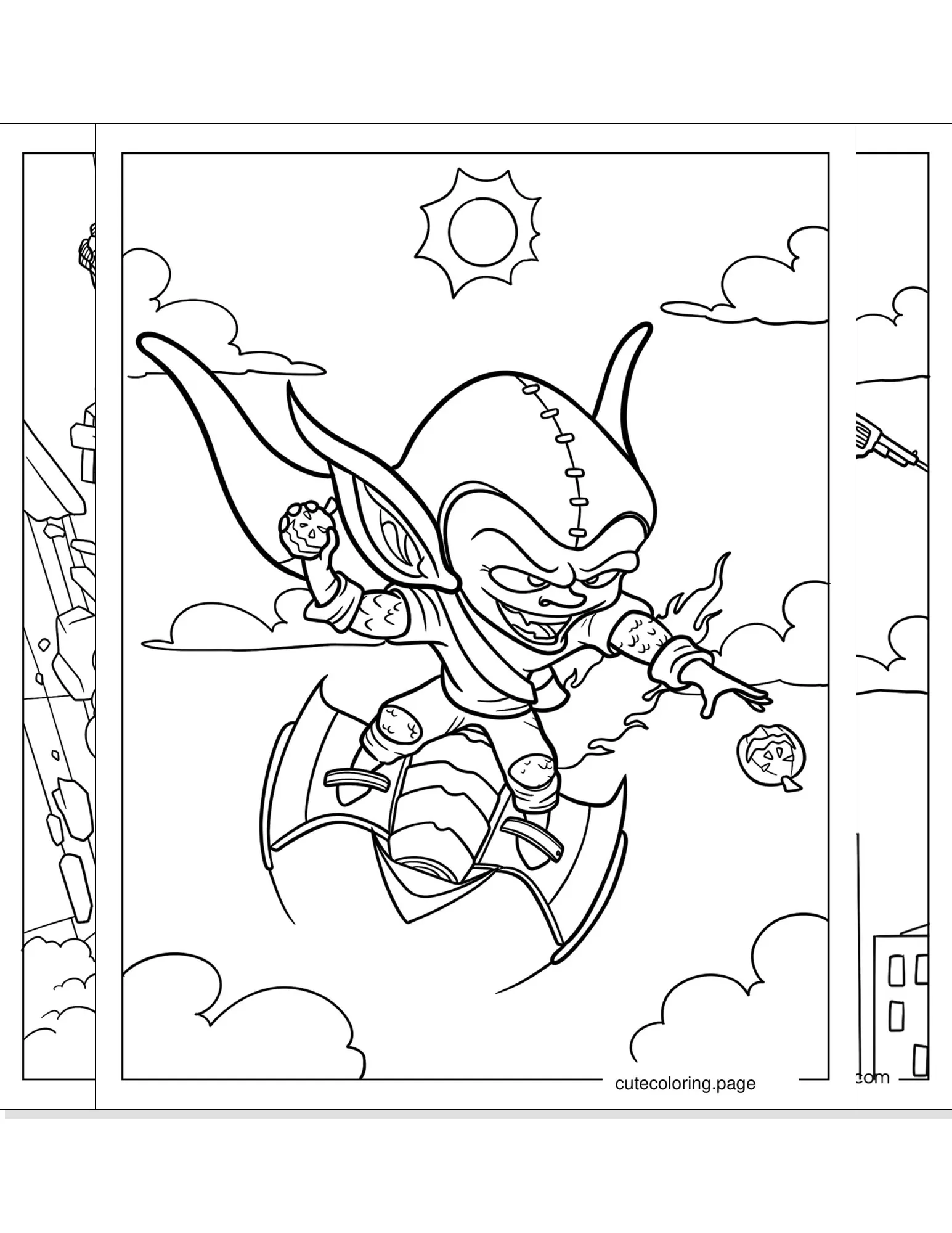 green goblin coloring pages