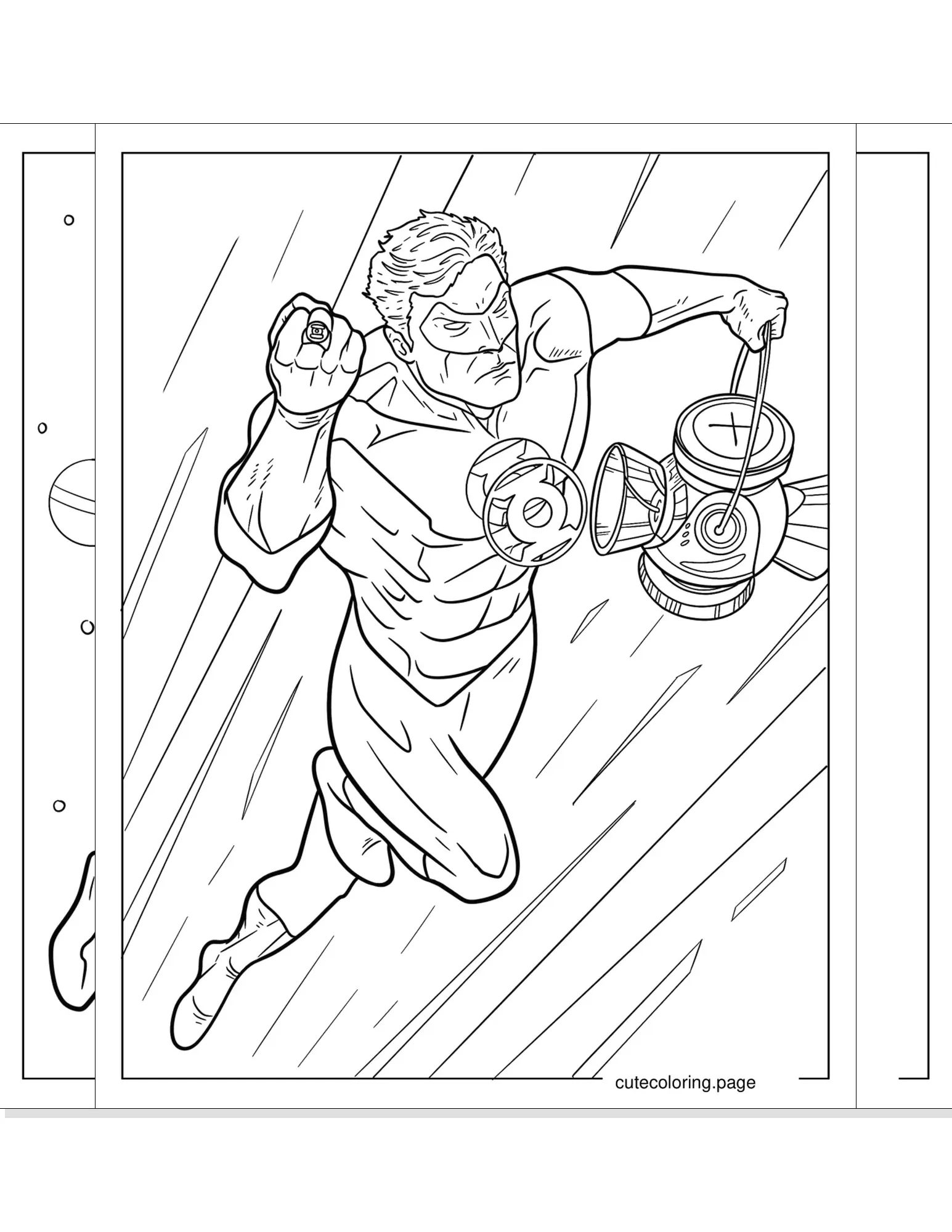 green lantern coloring pages