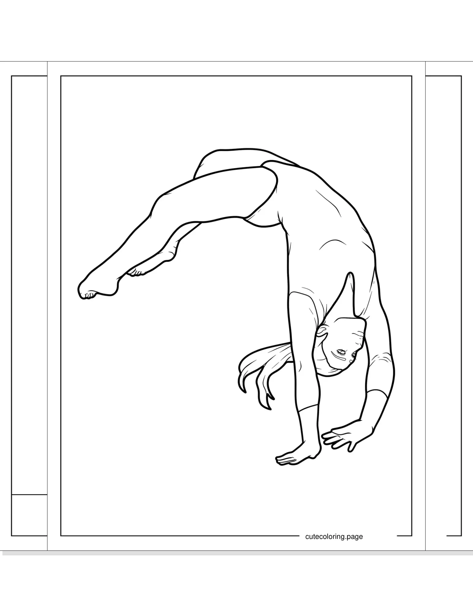 gymnastics coloring pages