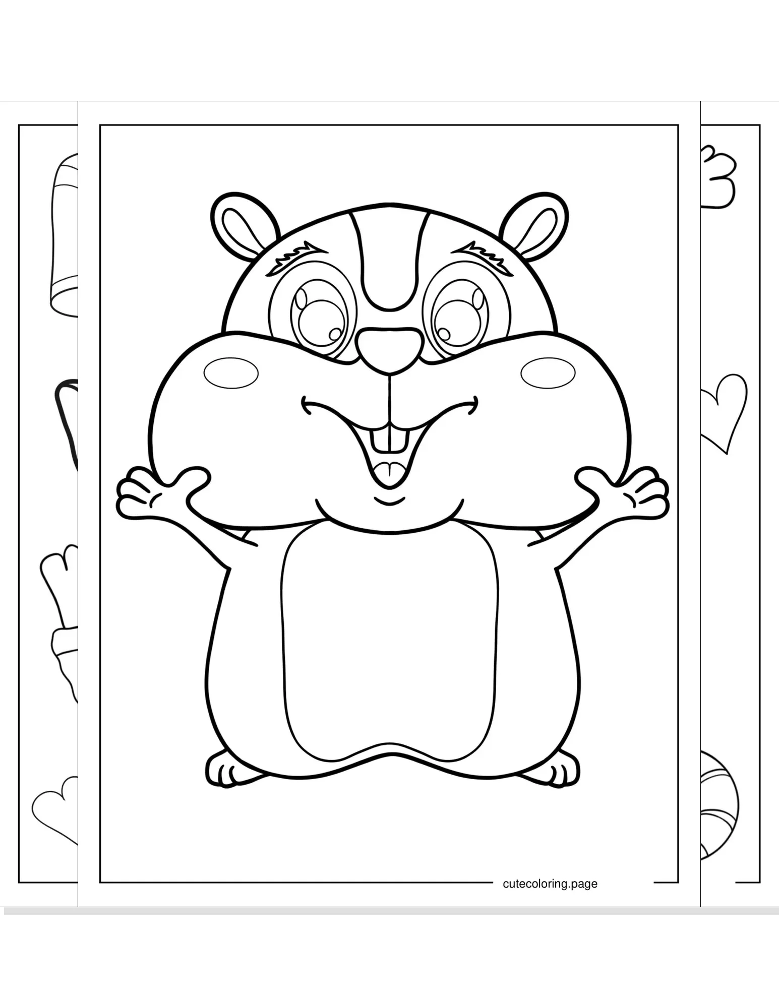 hamster coloring pages