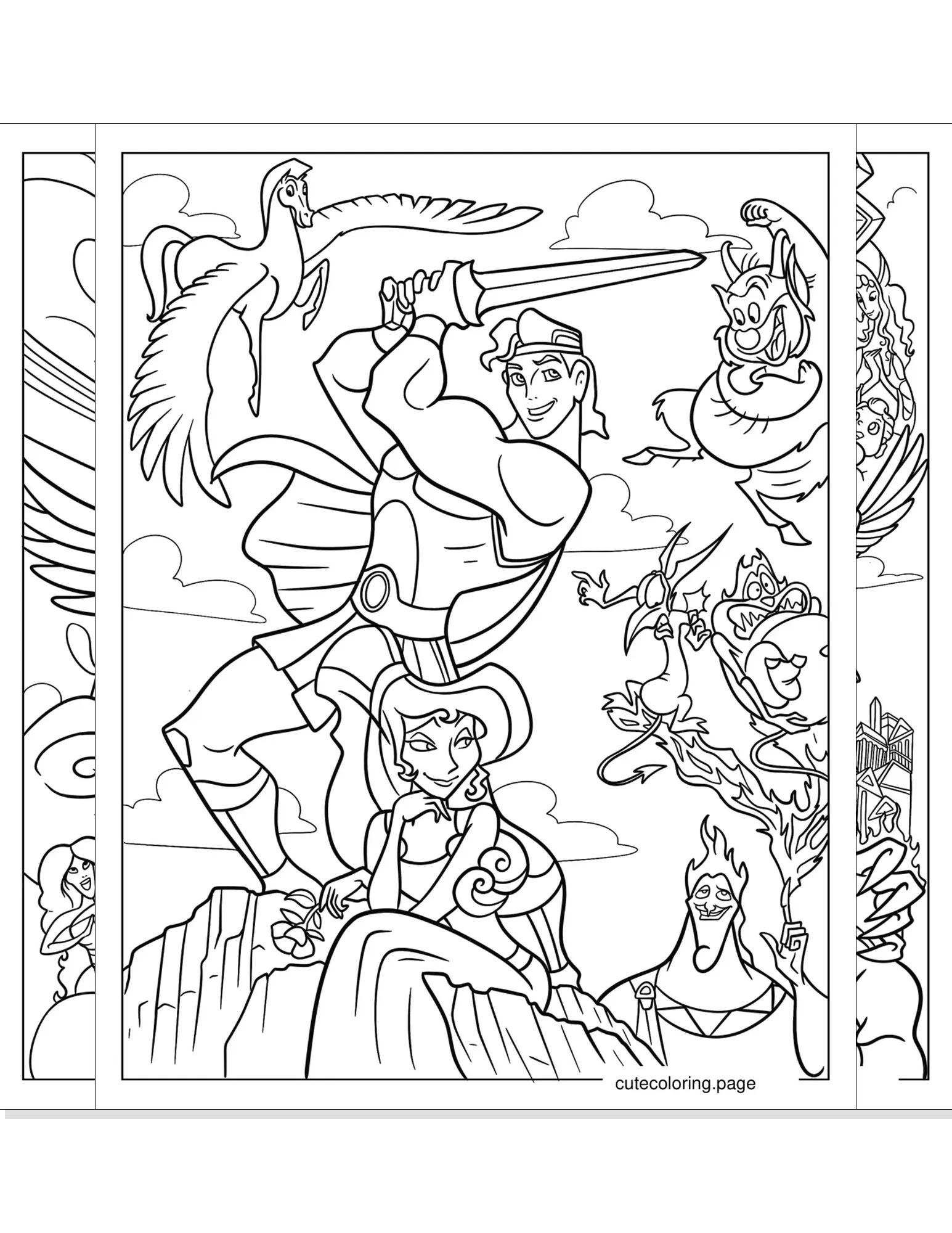 hercules coloring pages