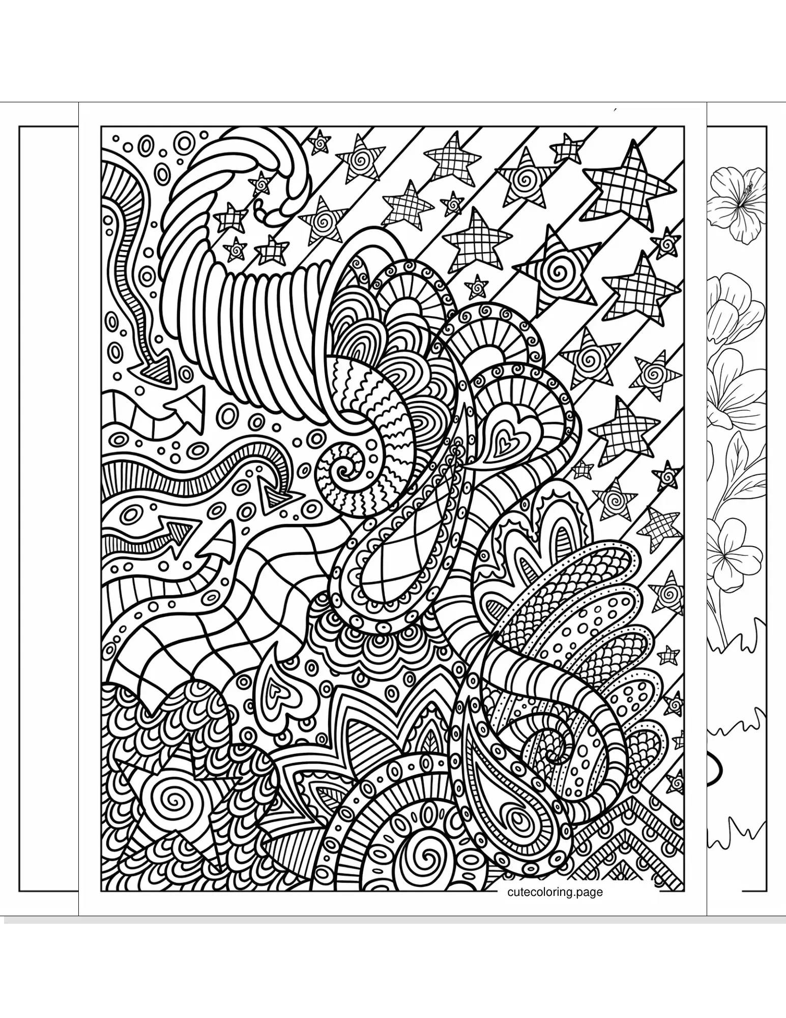 hippie coloring pages