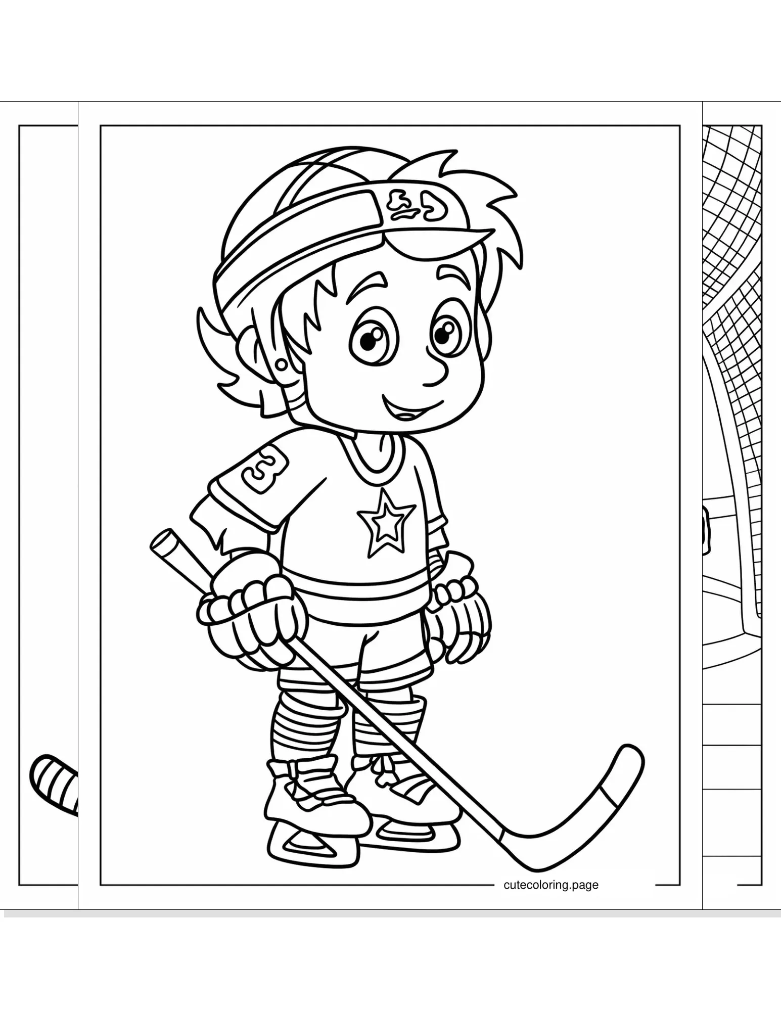 hockey coloring pages