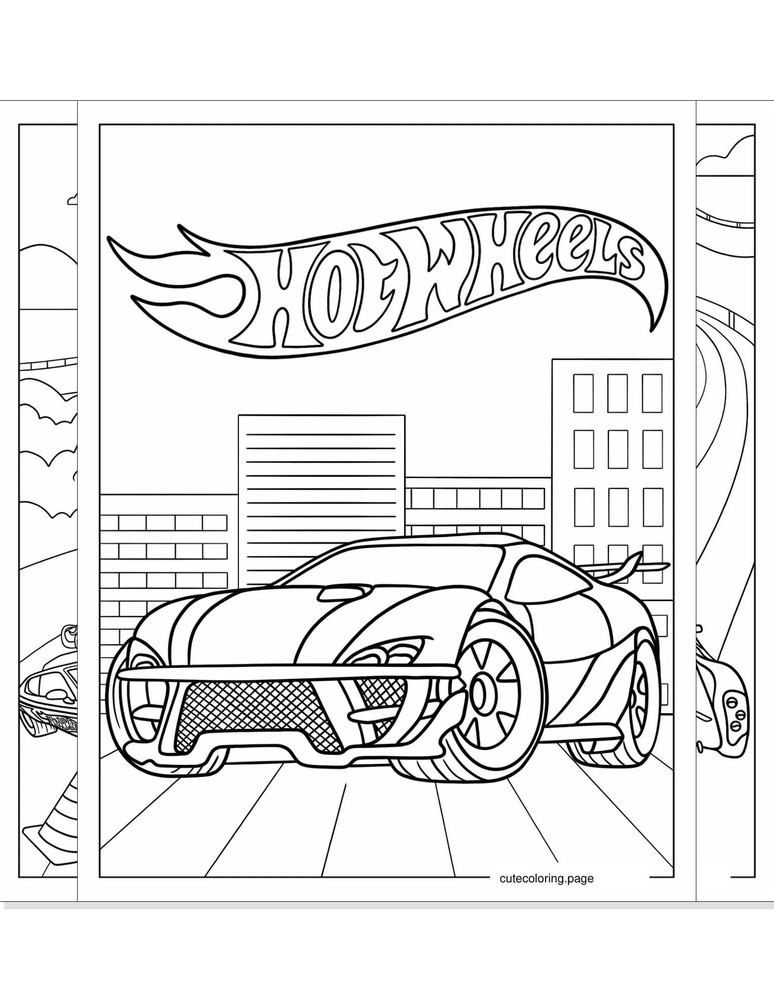 hot wheels coloring pages