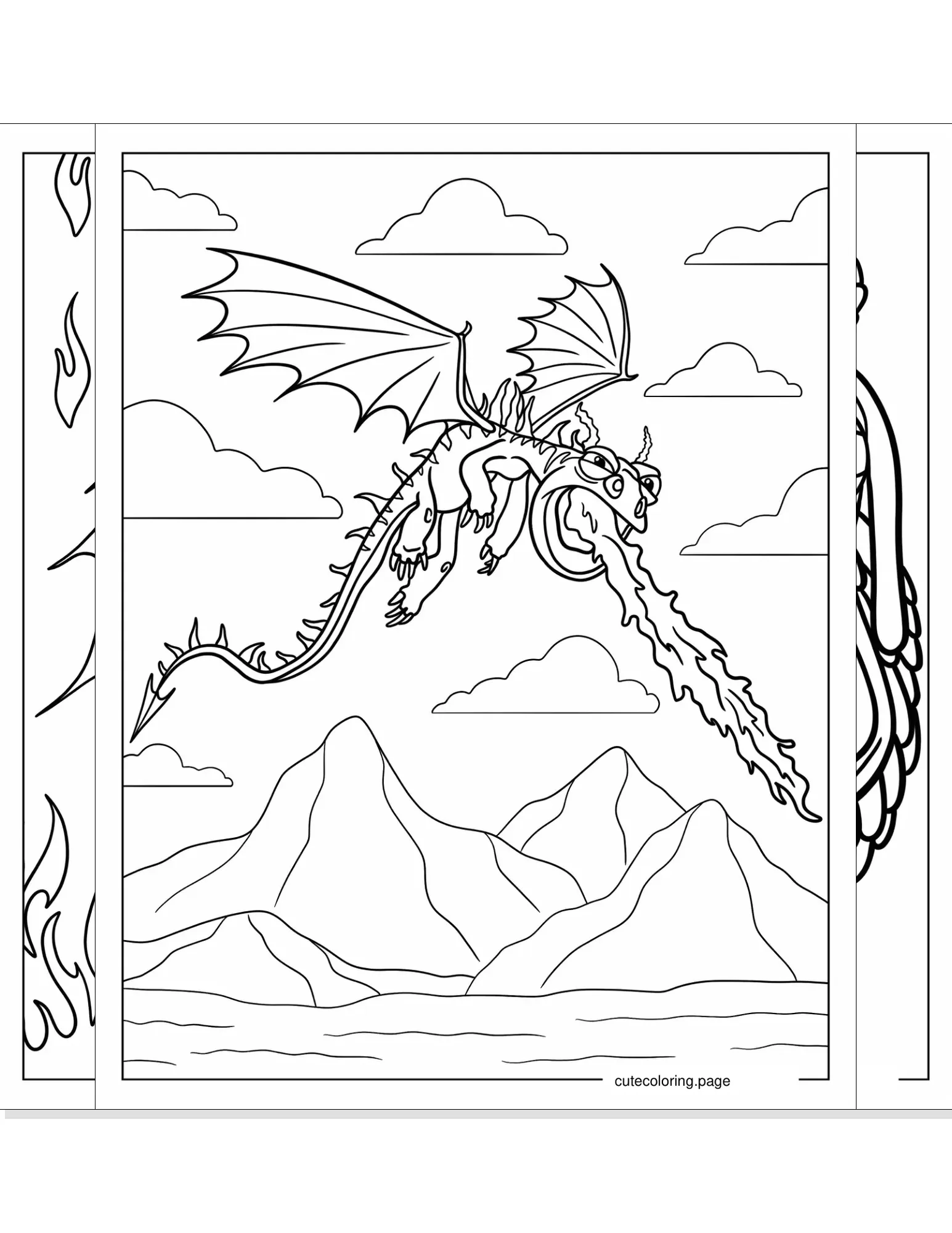 how to train your dragon coloring pages