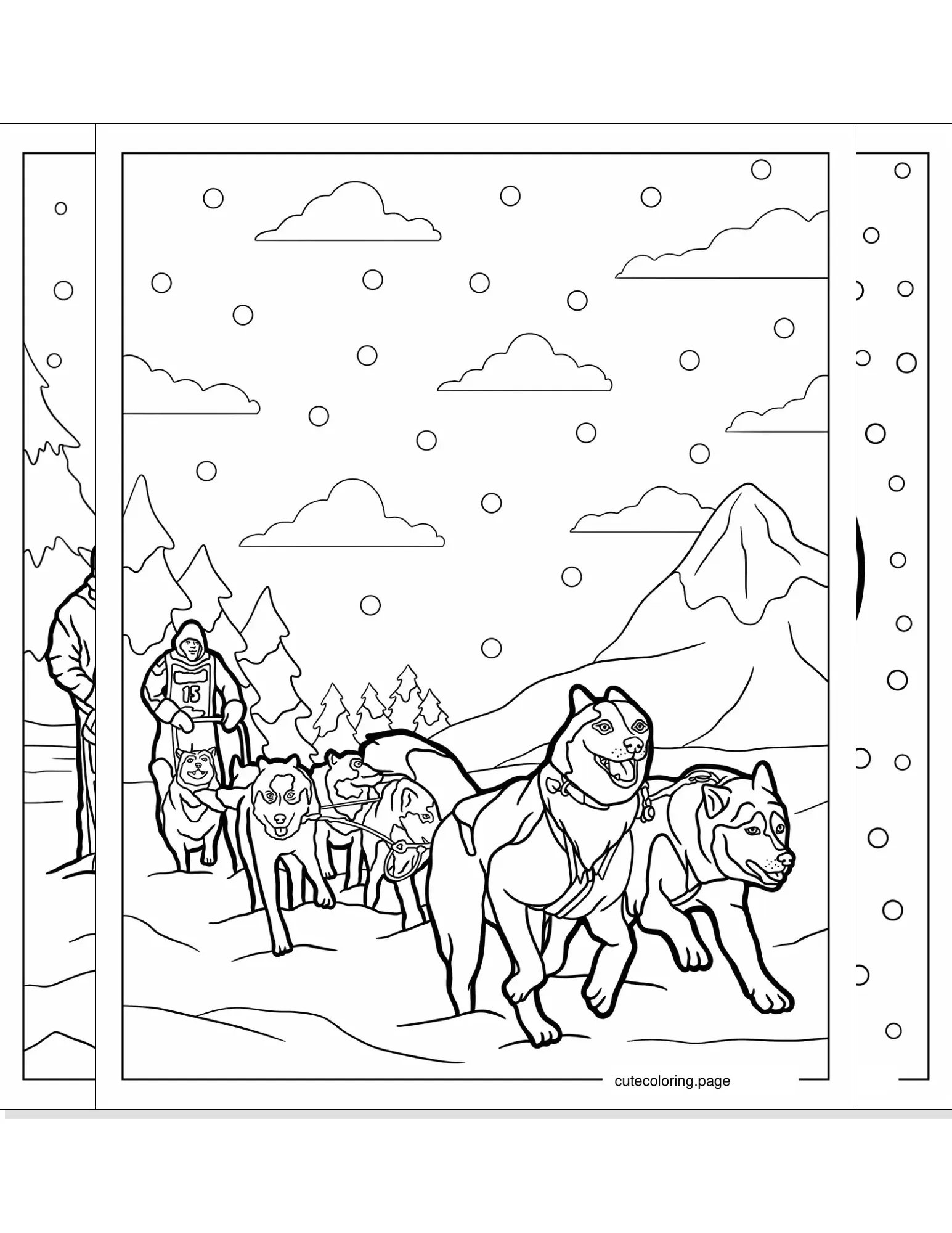 husky coloring pages