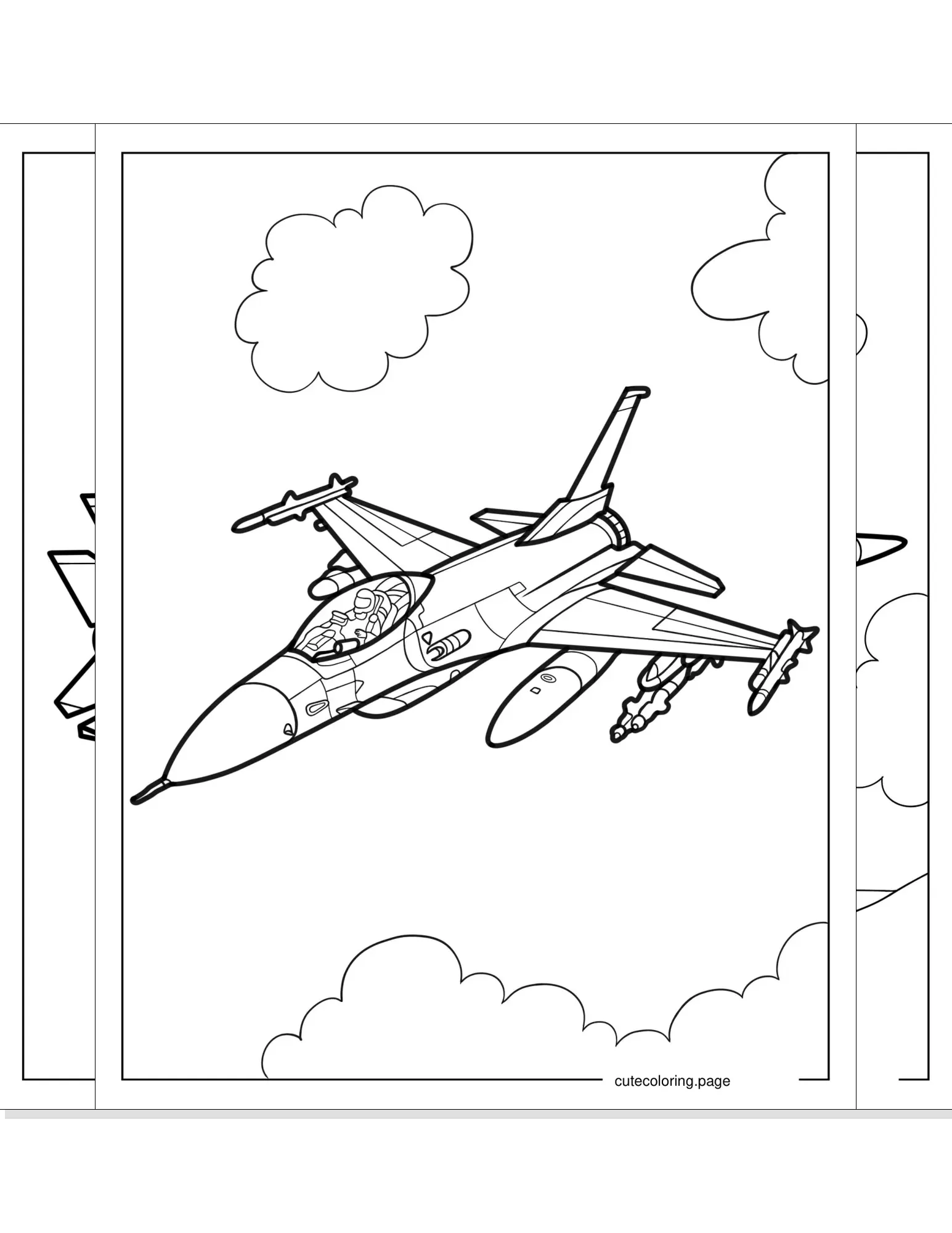 jet coloring pages