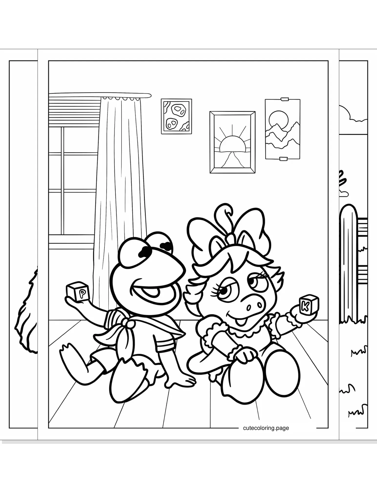 kermit the frog coloring pages