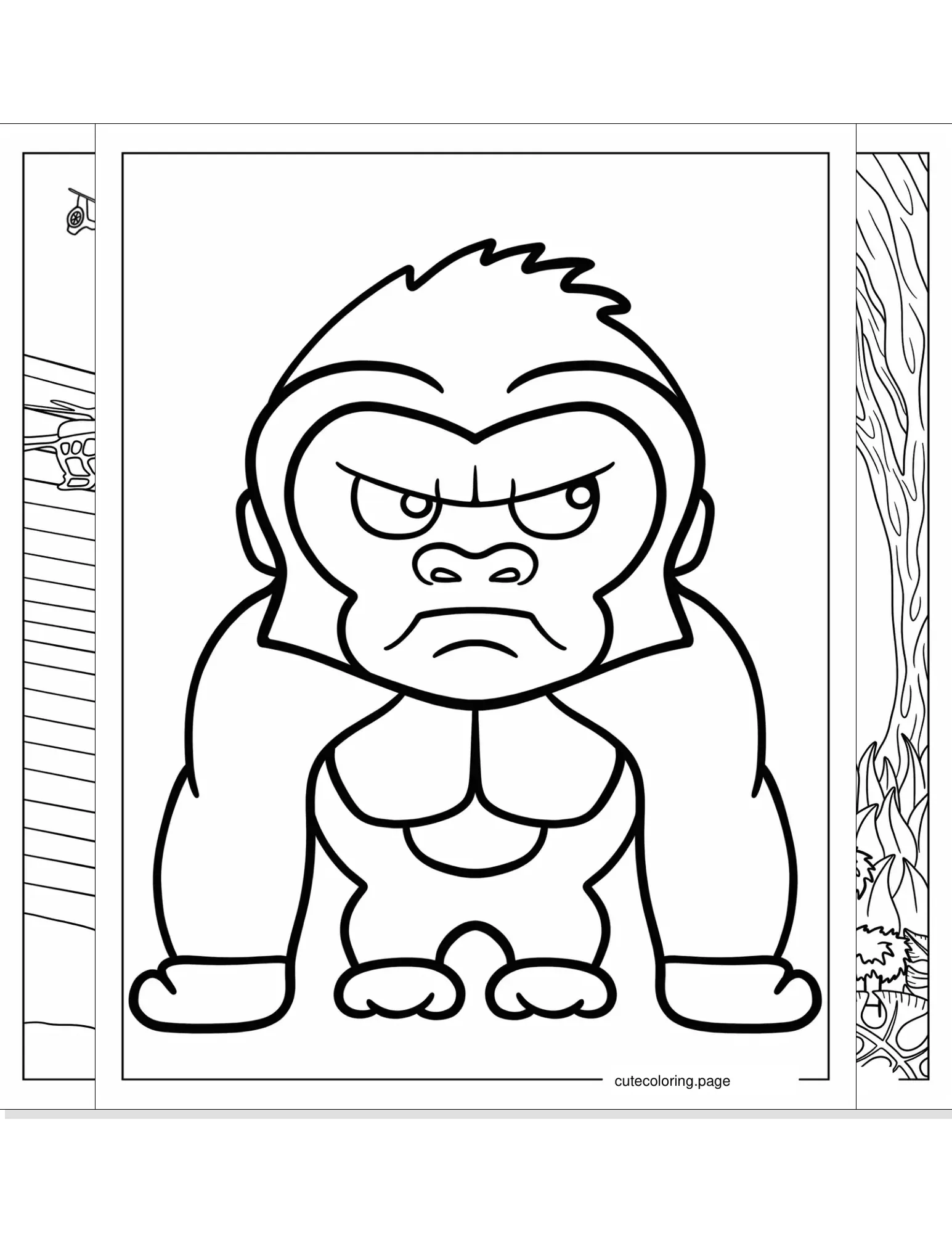 king kong coloring pages