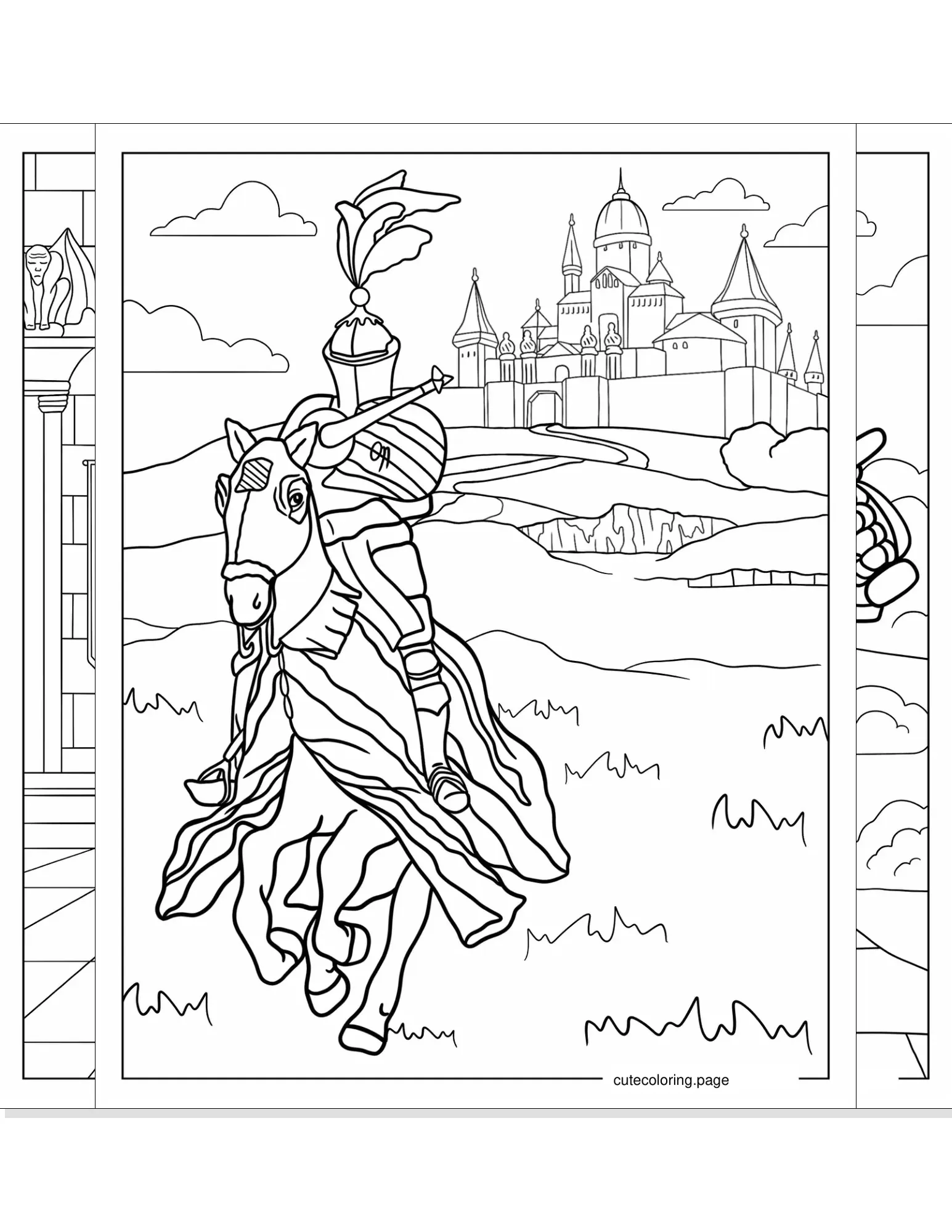 knight coloring pages