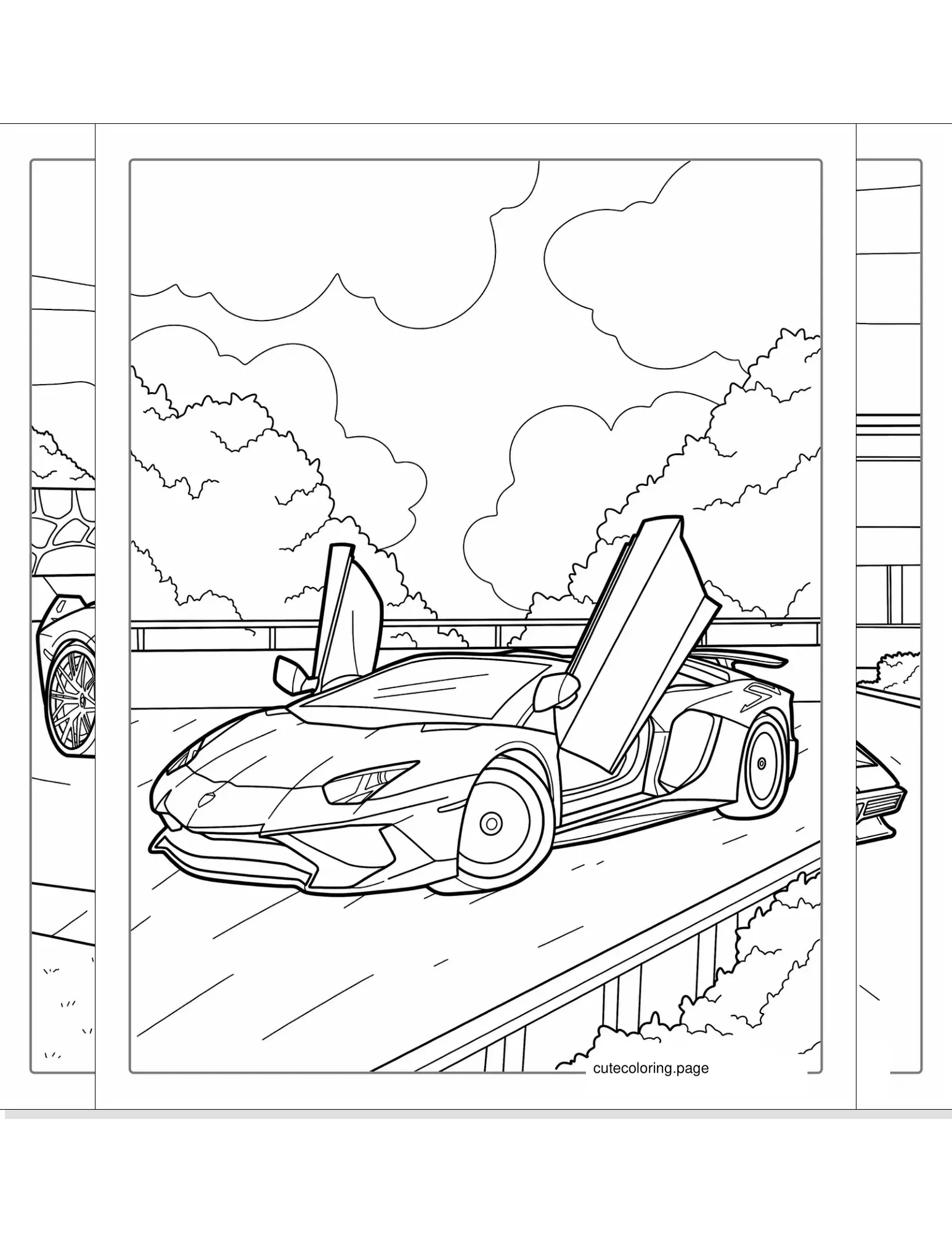 lamborghini coloring pages