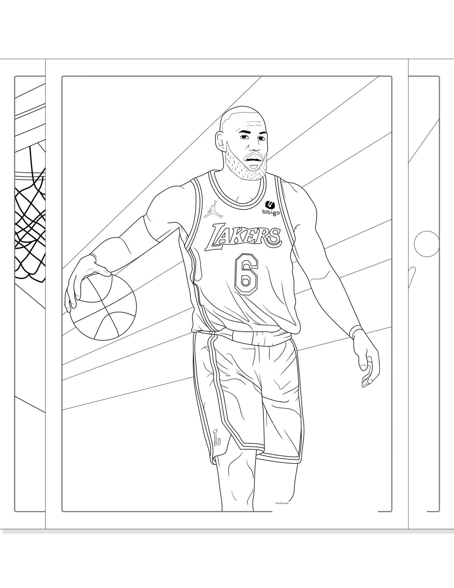 lebron james coloring pages