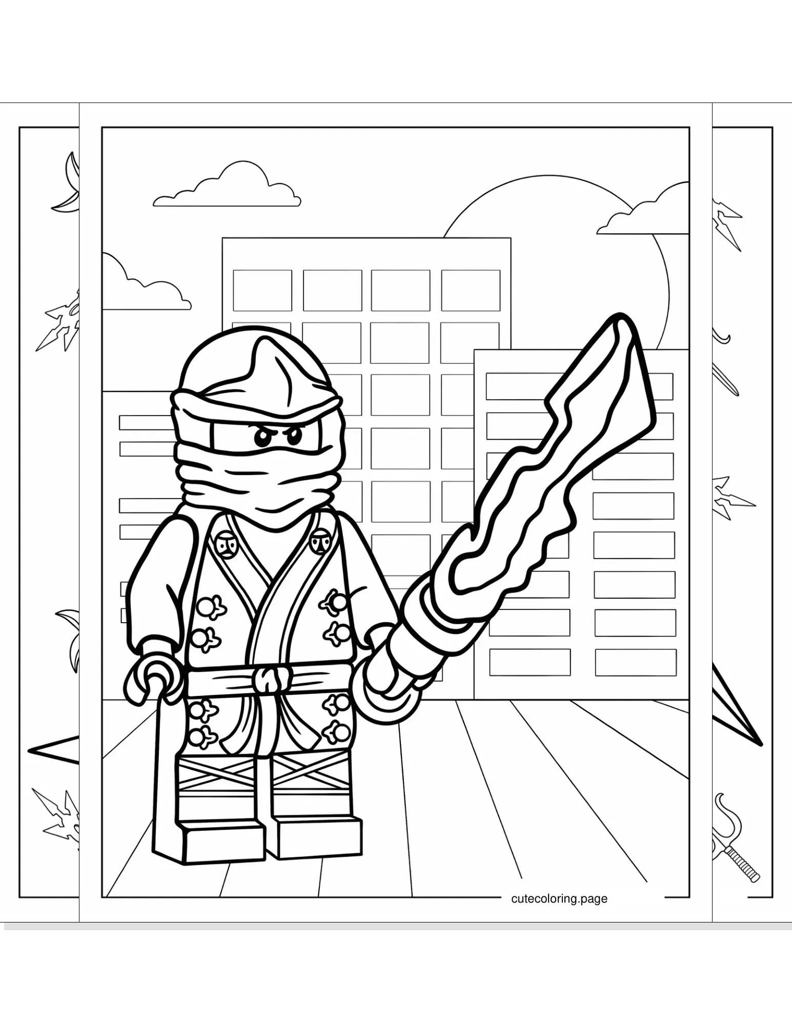 lego ninjago coloring pages