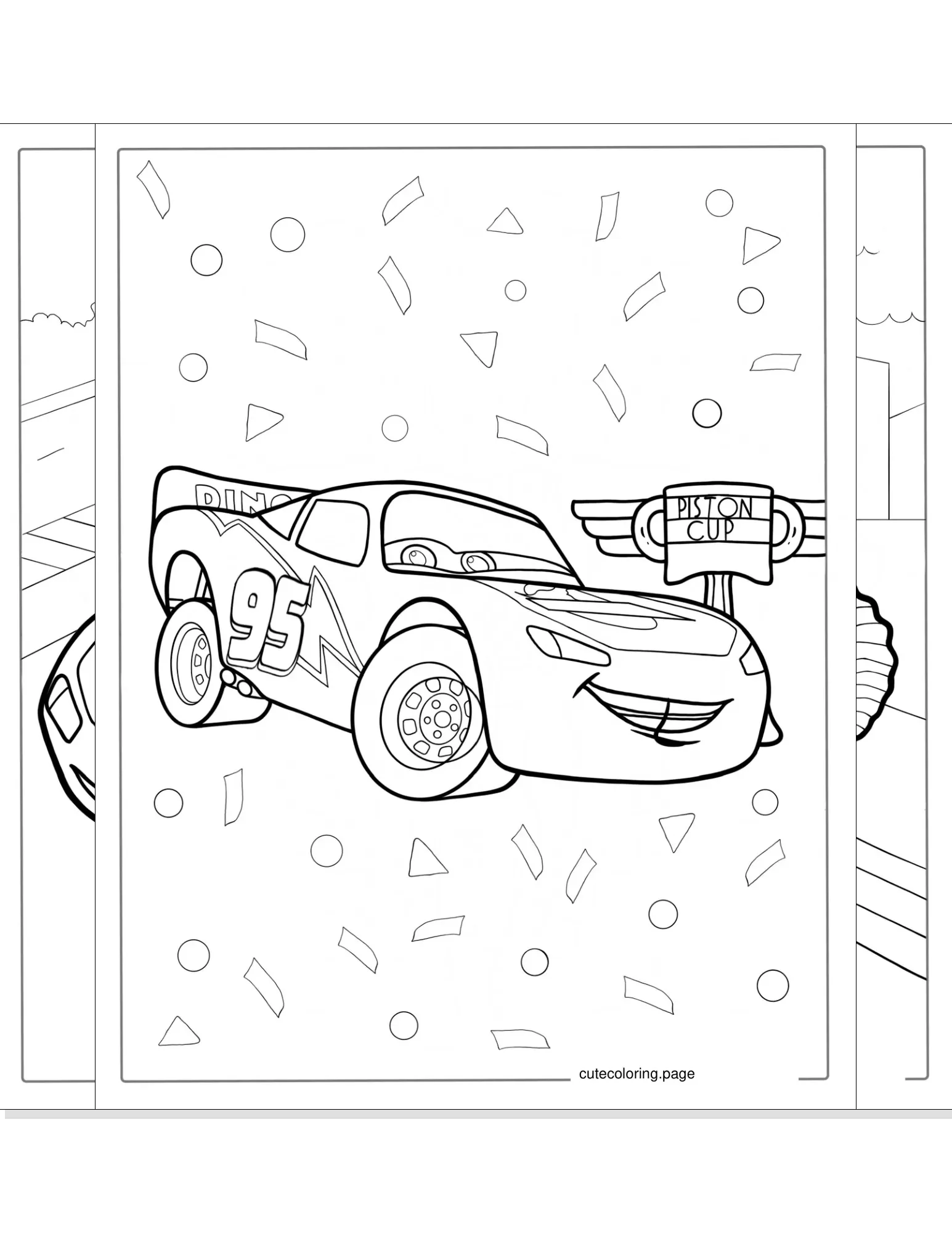 lightning mcqueen coloring pages