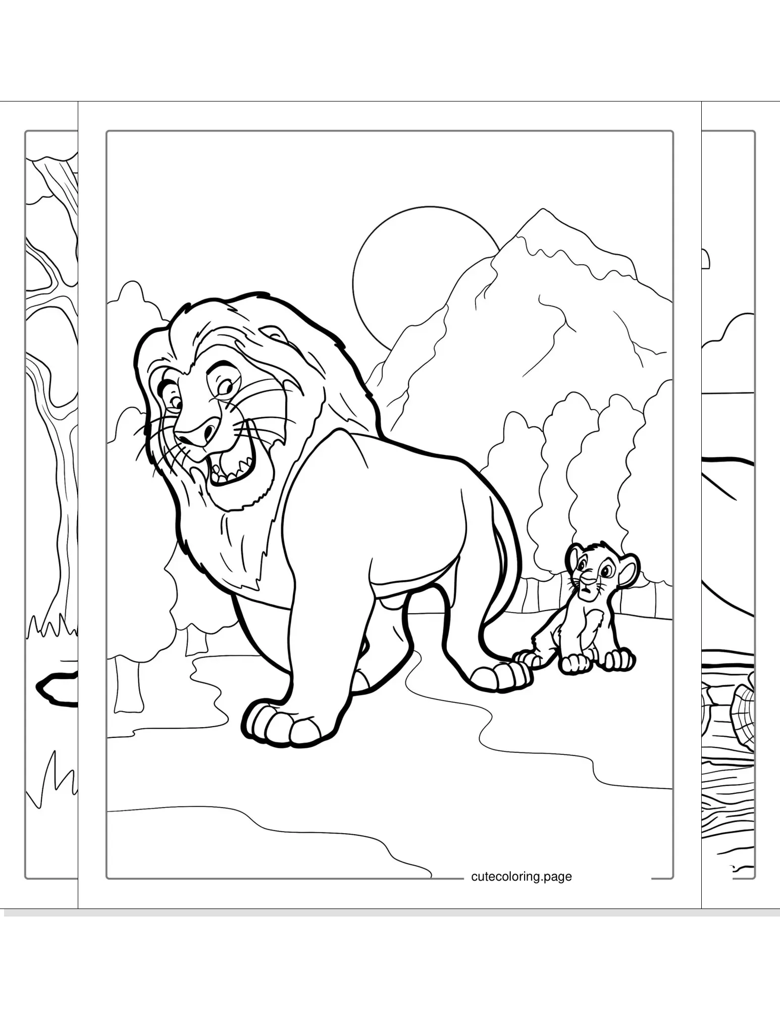 lion coloring pages