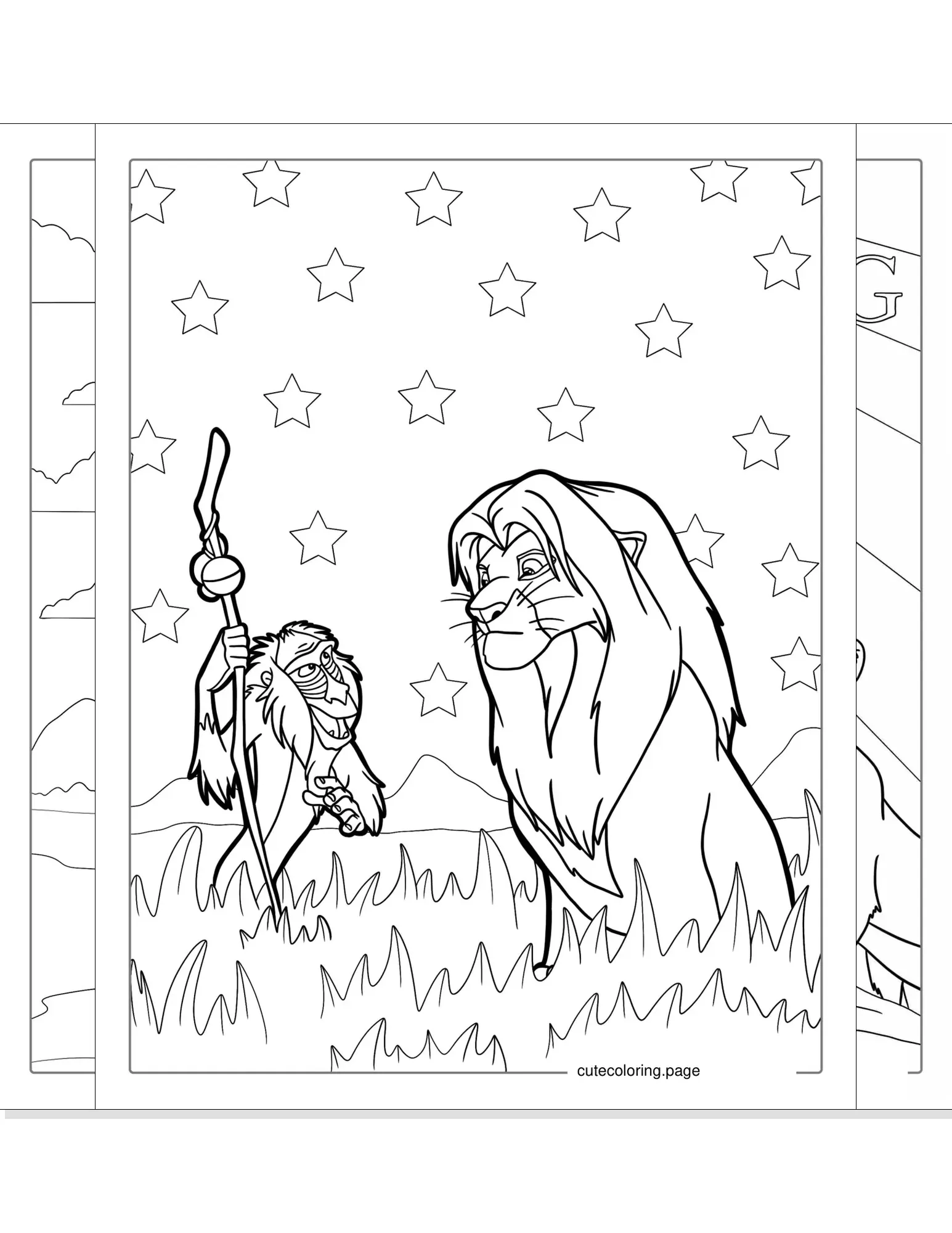 lion king coloring pages