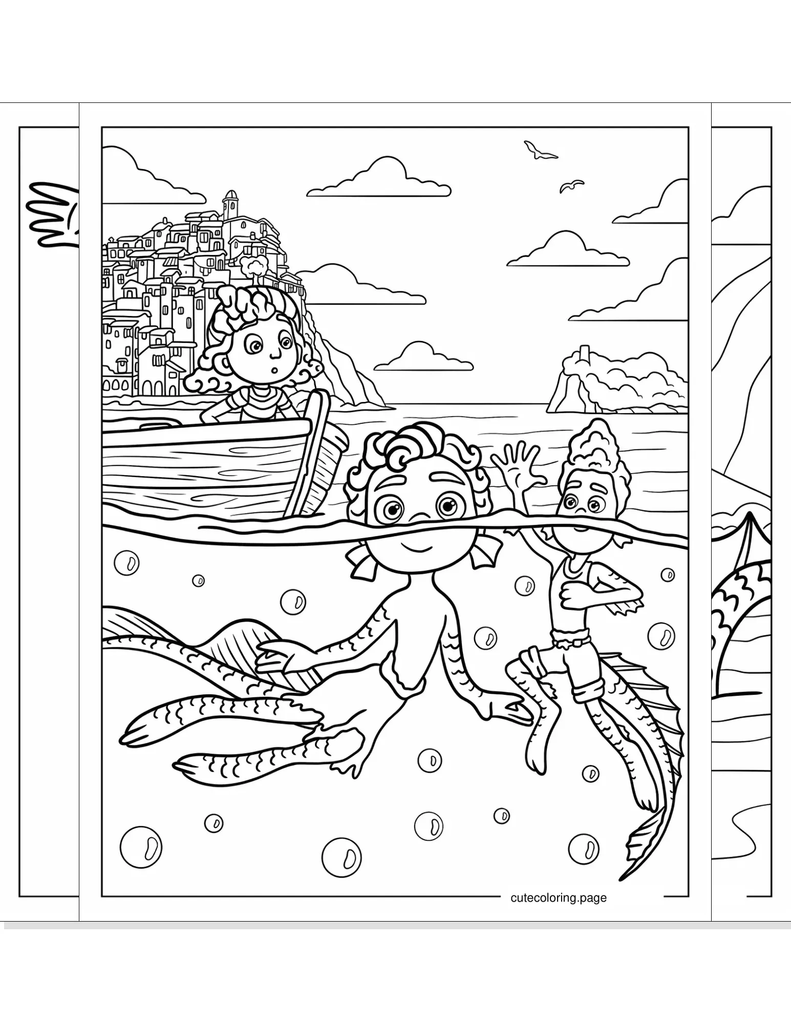 luca coloring pages