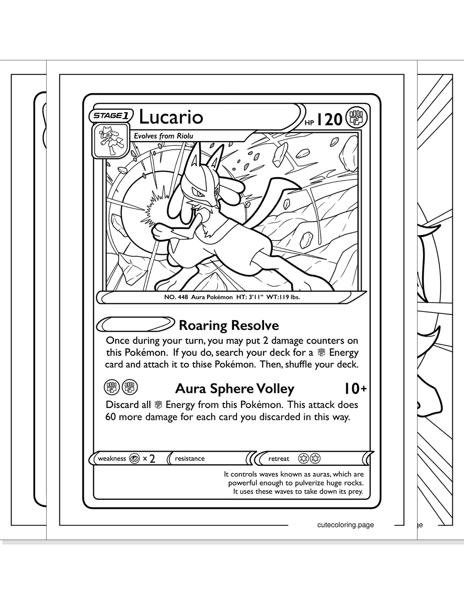 lucario coloring pages