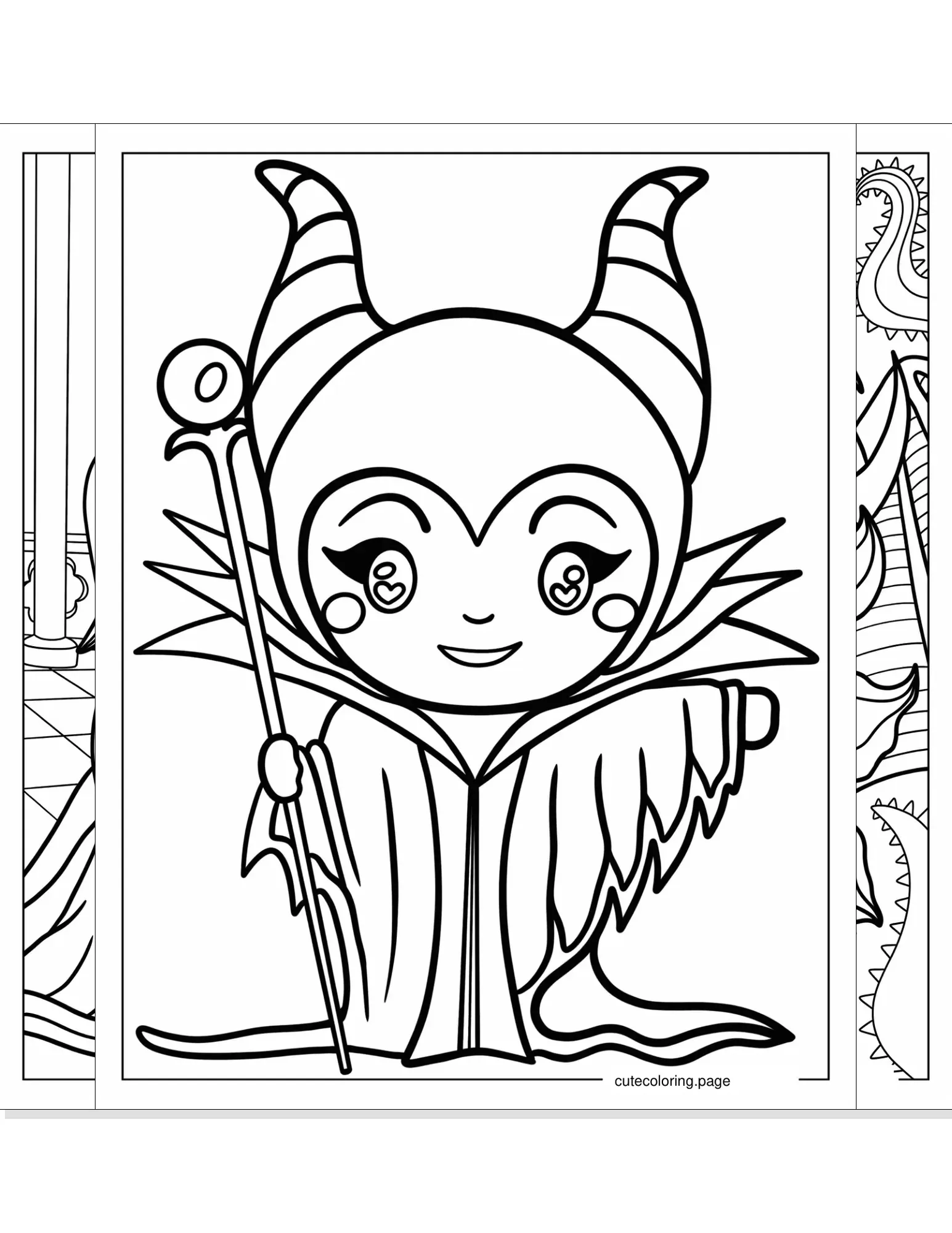 maleficent coloring pages