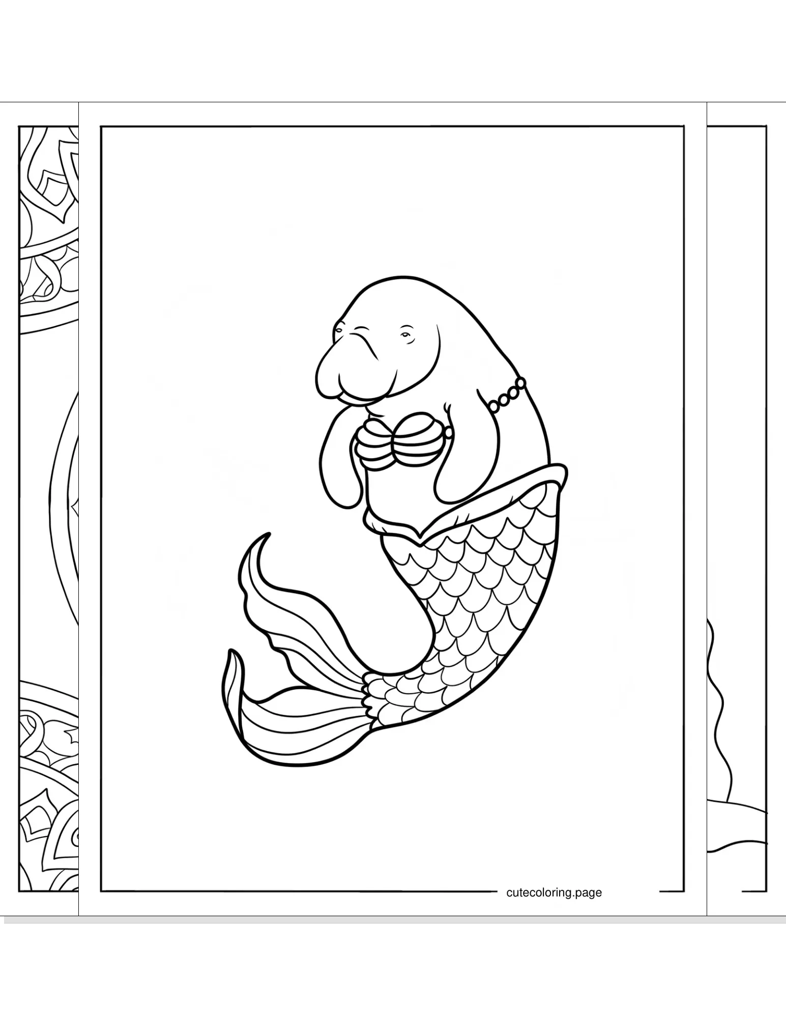 manatee coloring pages