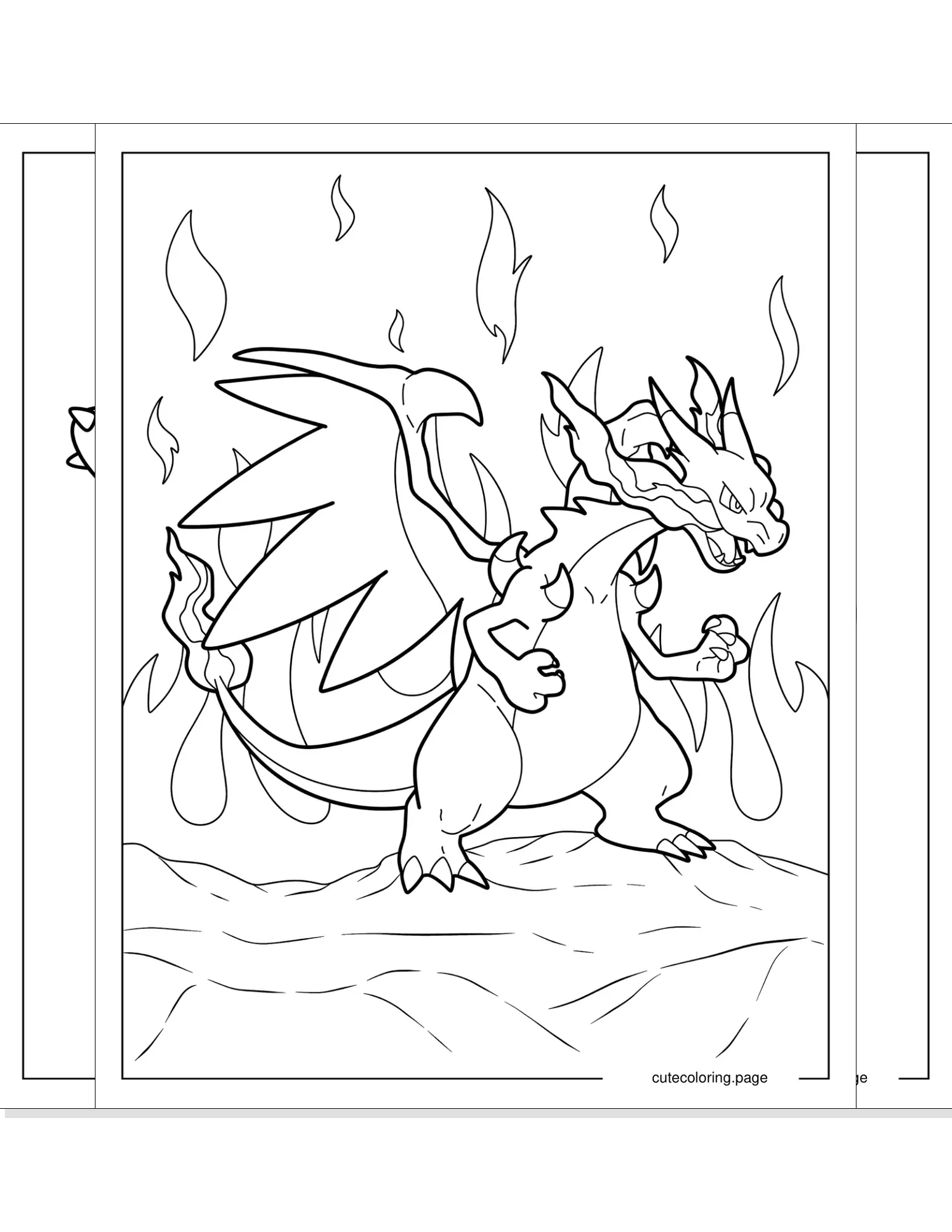 mega pokemon coloring pages