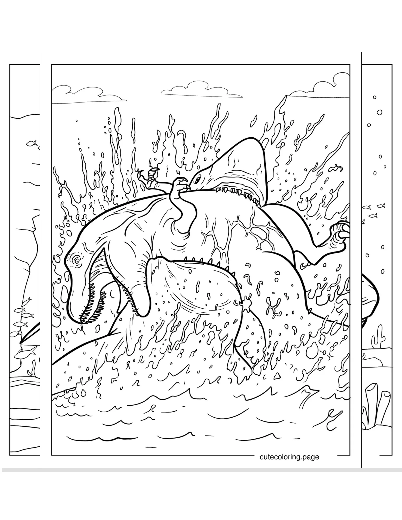 megalodon coloring pages