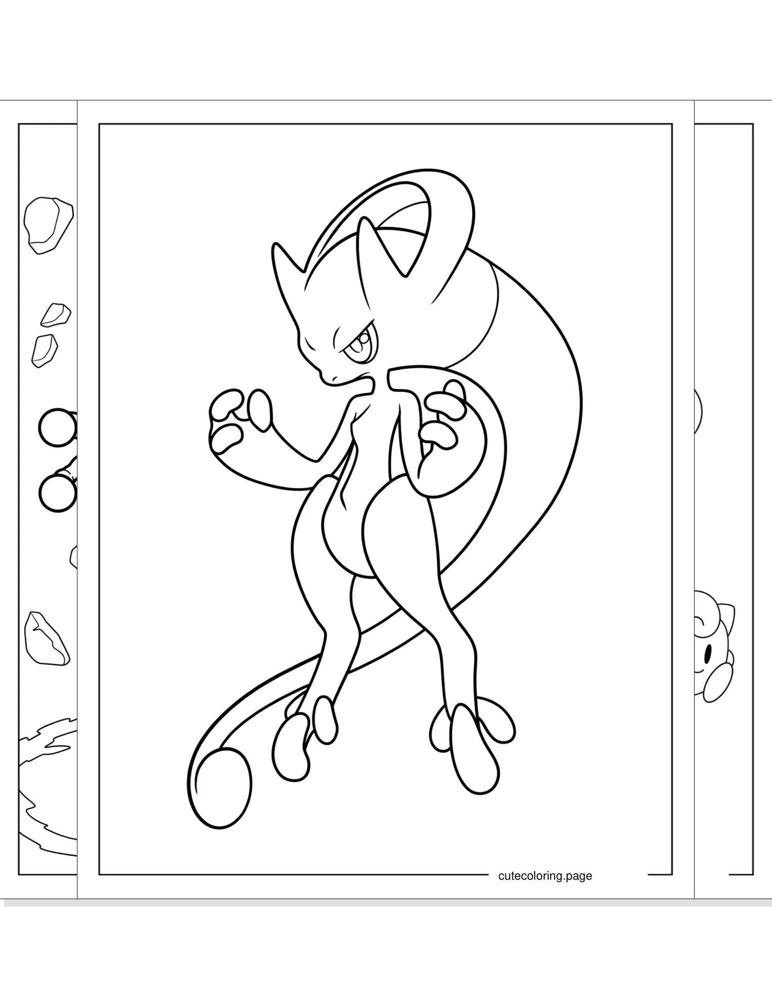 mewtwo coloring pages